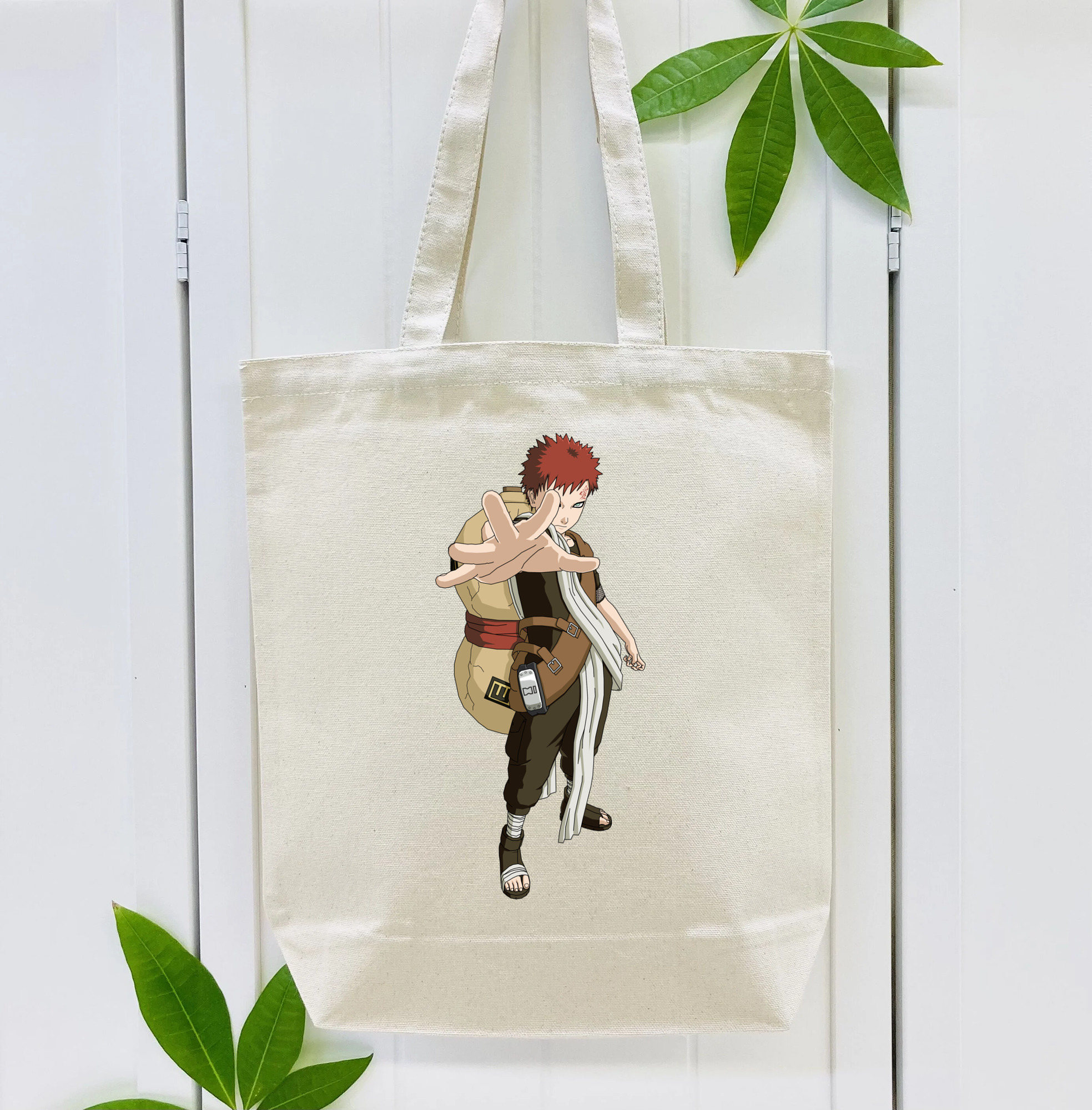 NARUTO -ナルト- ガアラ Gaara 縦型キャンバス生地手提げバッグ　トートバッグ