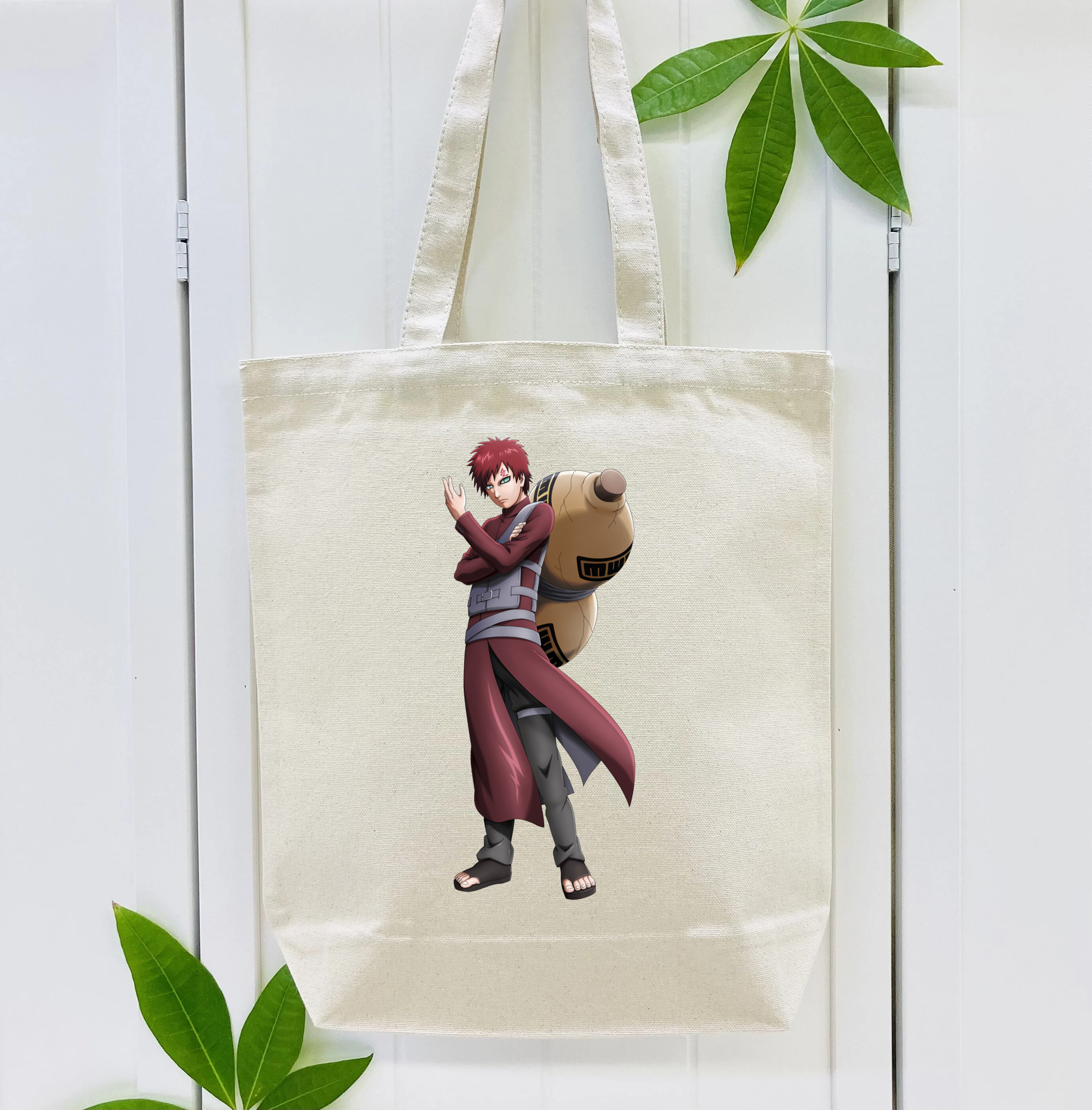 NARUTO -ナルト- ガアラ Gaara 縦型キャンバス生地手提げバッグ　トートバッグ