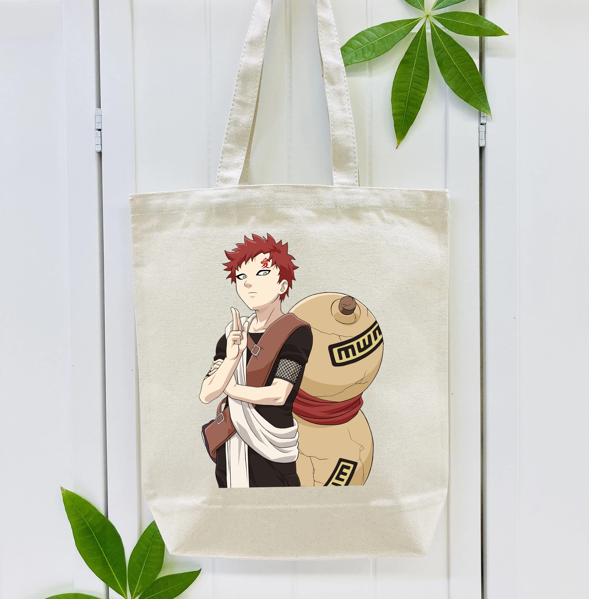 NARUTO -ナルト- ガアラ Gaara 縦型キャンバス生地手提げバッグ　トートバッグ