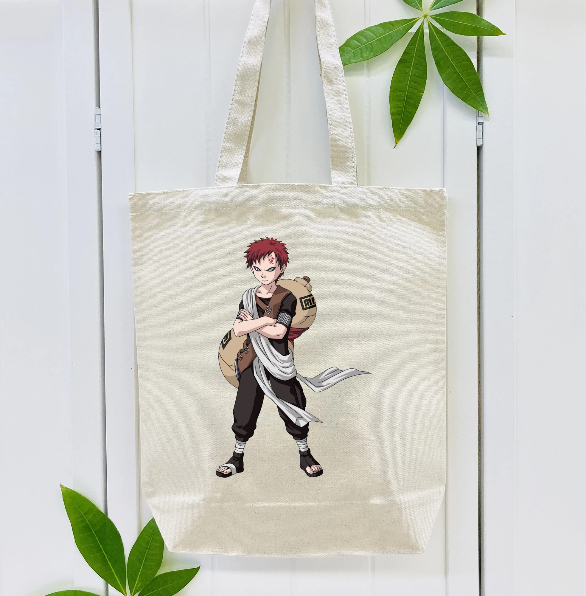 NARUTO -ナルト- ガアラ Gaara 縦型キャンバス生地手提げバッグ　トートバッグ