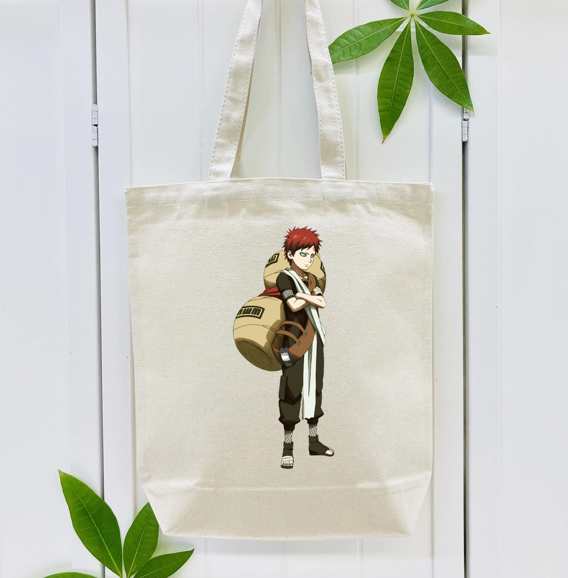 NARUTO -ナルト- ガアラ Gaara 縦型キャンバス生地手提げバッグ　トートバッグ