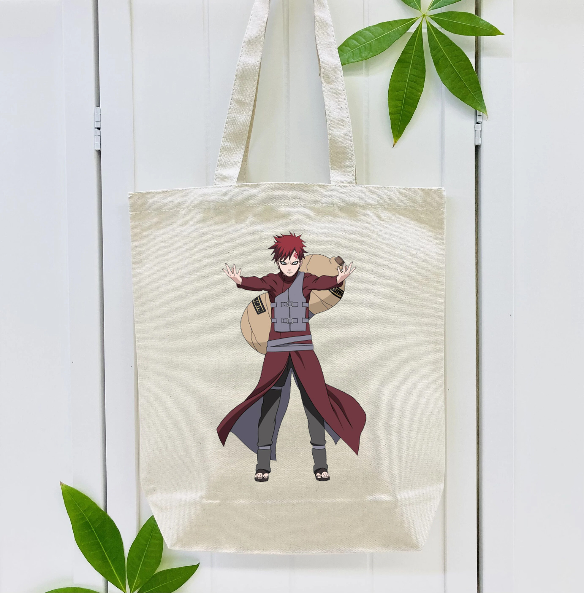 NARUTO -ナルト- ガアラ Gaara 縦型キャンバス生地手提げバッグ　トートバッグ