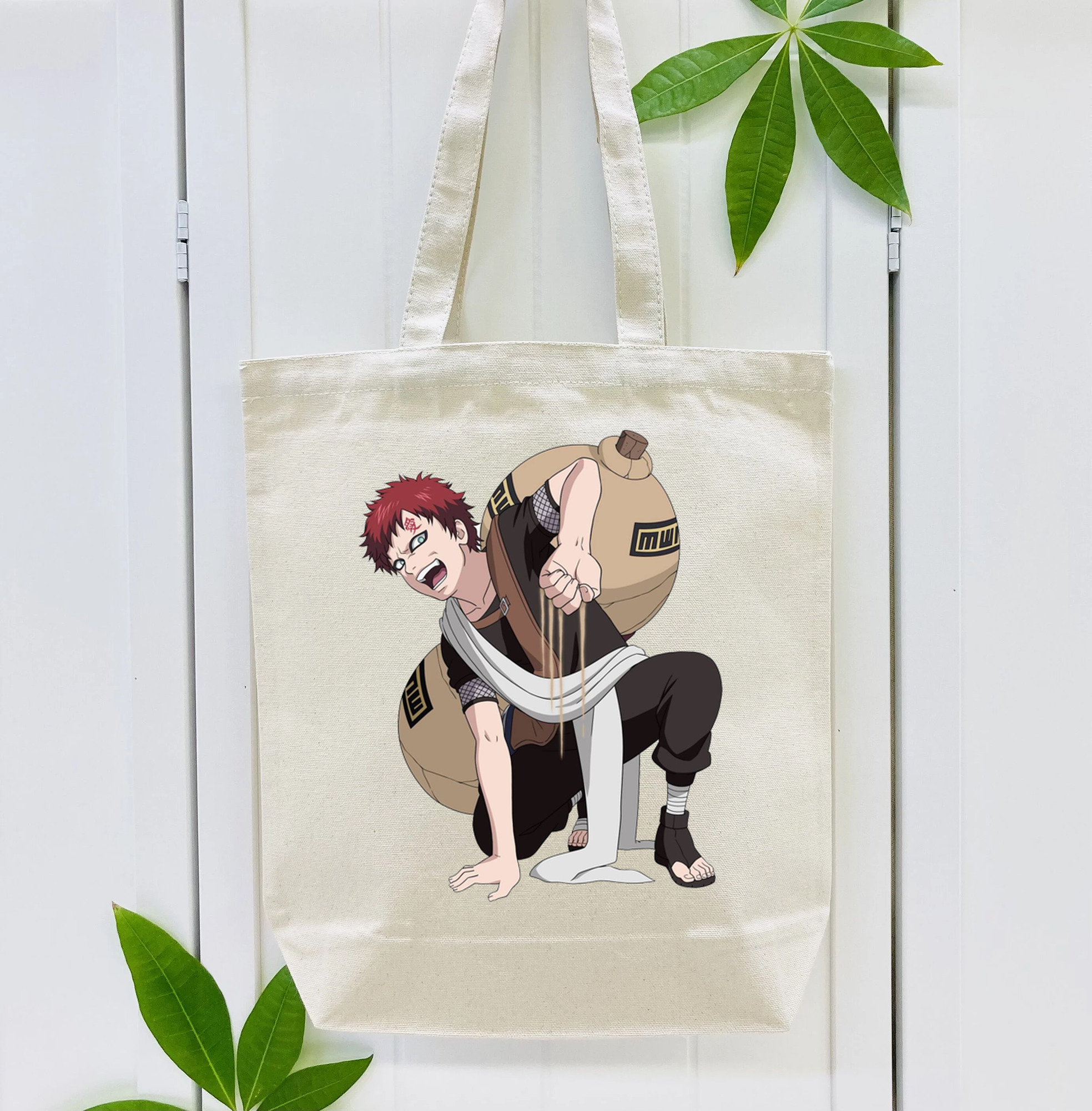 NARUTO -ナルト- ガアラ Gaara 縦型キャンバス生地手提げバッグ　トートバッグ