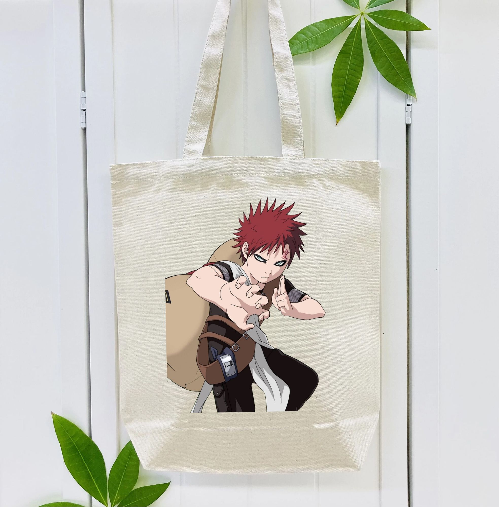 NARUTO -ナルト- ガアラ Gaara 縦型キャンバス生地手提げバッグ　トートバッグ