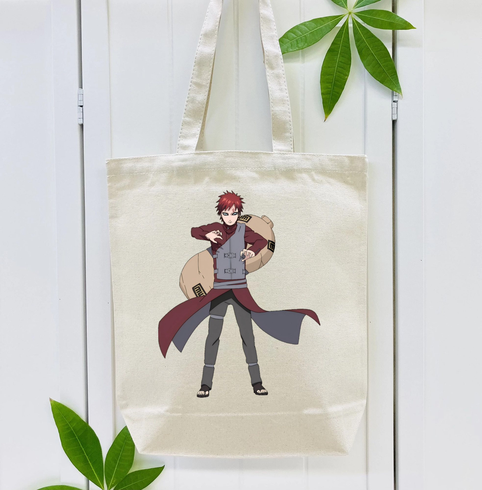 NARUTO -ナルト- ガアラ Gaara 縦型キャンバス生地手提げバッグ　トートバッグ