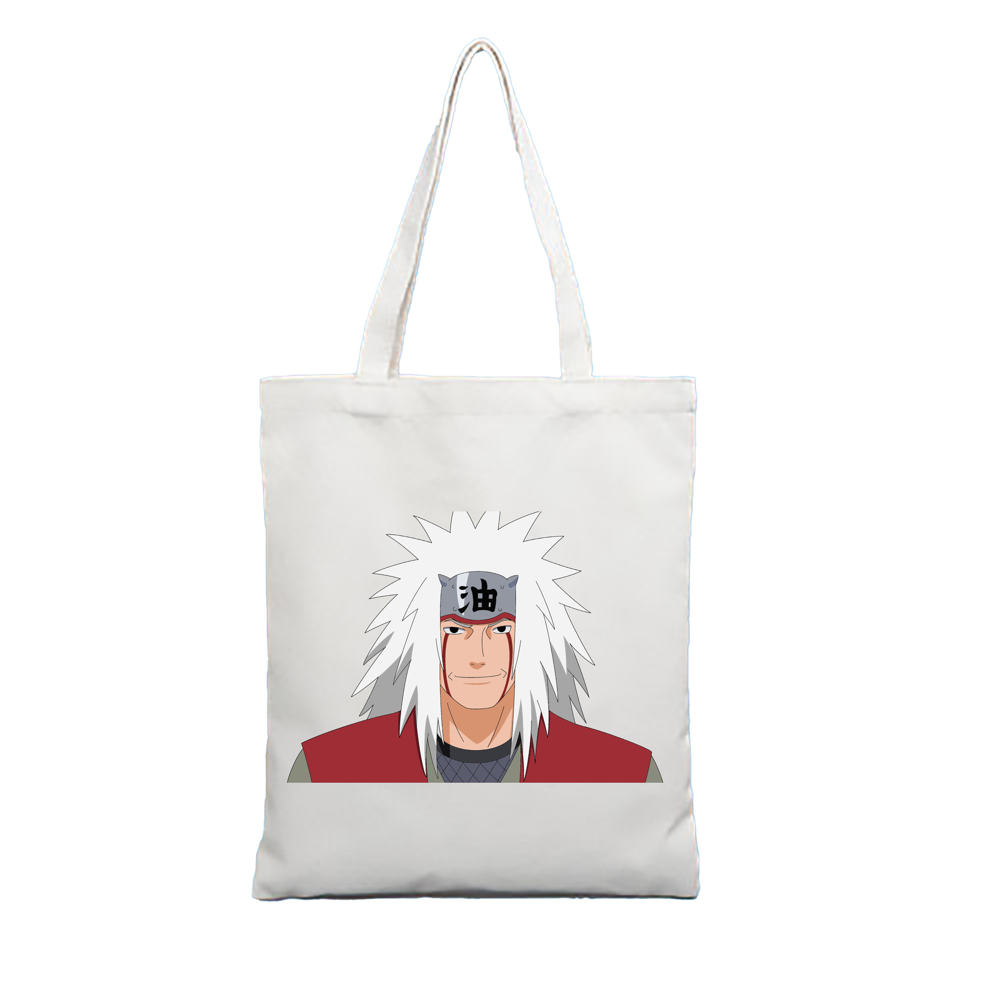 （画像用） NARUTO -ナルト- 自来也（じらいや） Jiraiya 縦型キャンバス生地手提げバッグ　トートバッグ