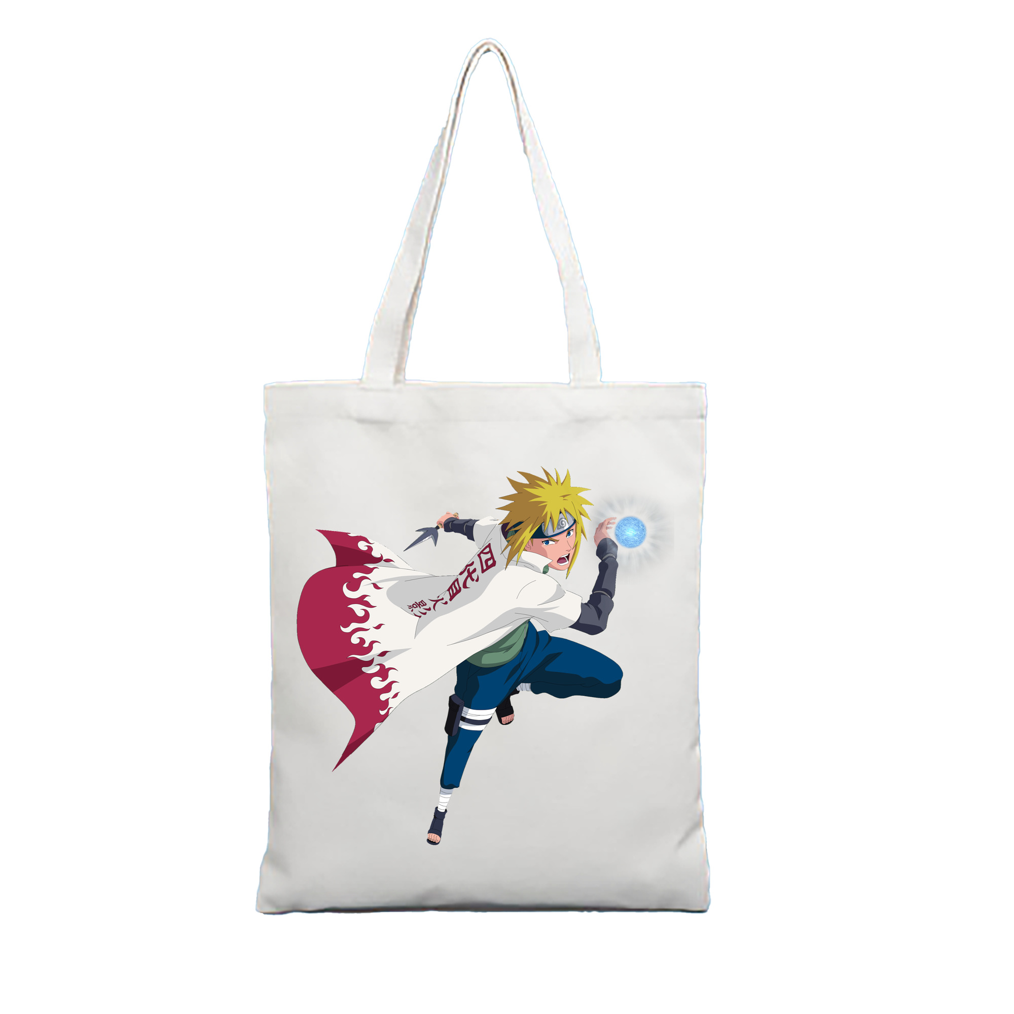 （画像用） NARUTO -ナルト- 波風 ミナト Namikaze Minato 縦型キャンバス生地手提げバッグ　トートバッグ
