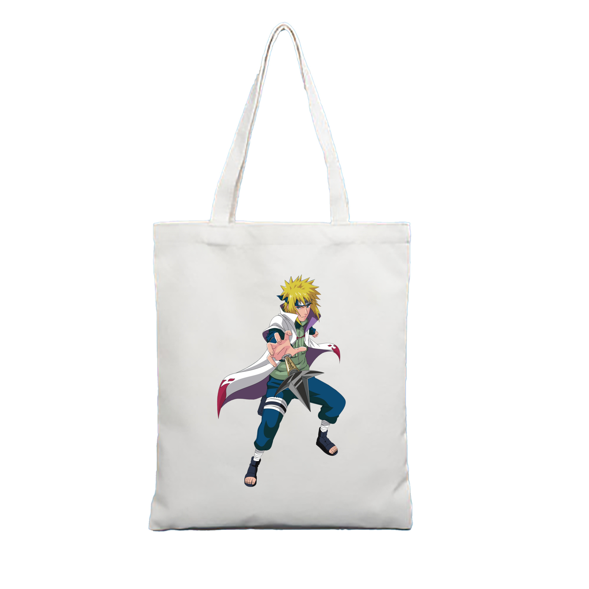 （画像用） NARUTO -ナルト- 波風 ミナト Namikaze Minato 縦型キャンバス生地手提げバッグ　トートバッグ