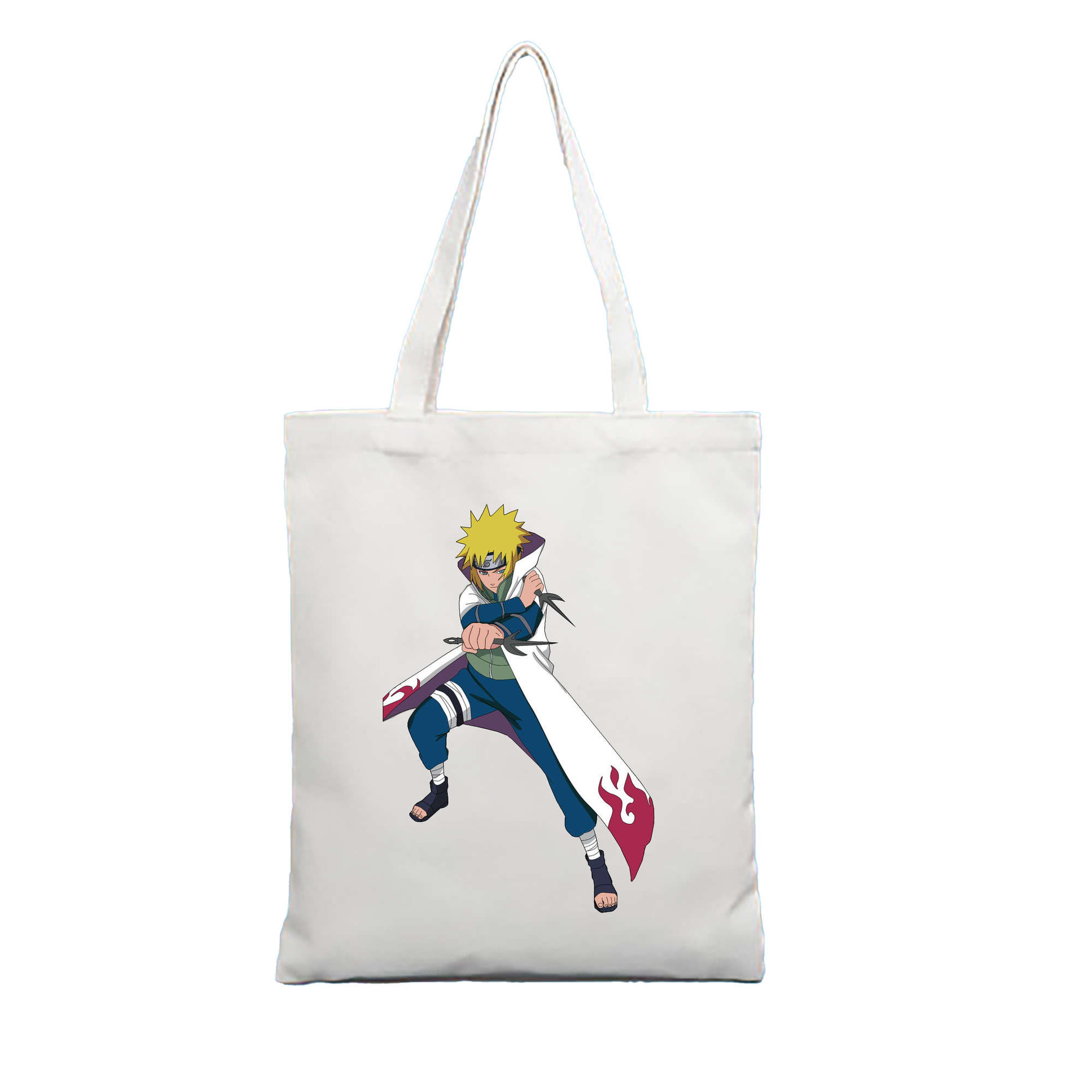 （画像用） NARUTO -ナルト- 波風 ミナト Namikaze Minato 縦型キャンバス生地手提げバッグ　トートバッグ