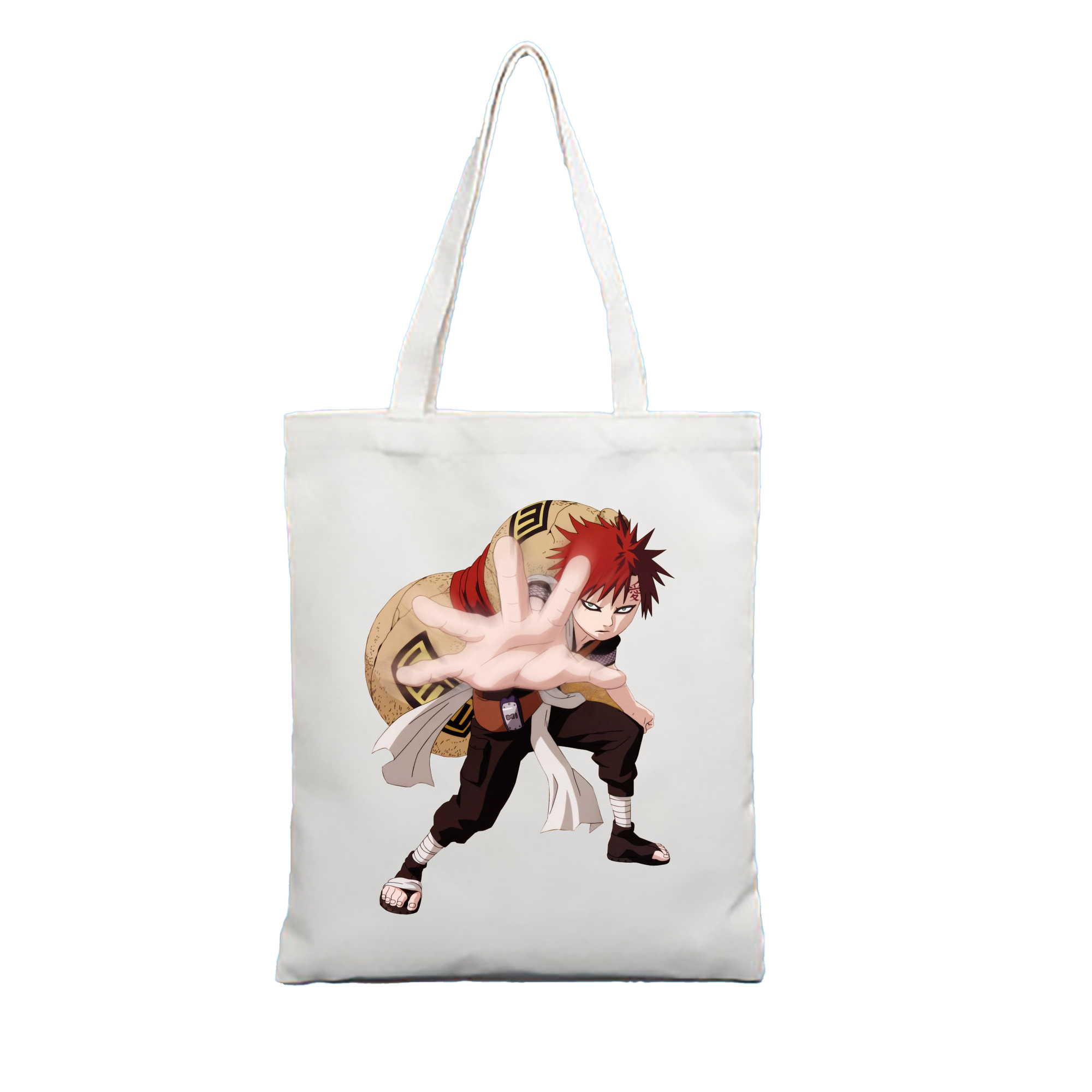 （画像用） NARUTO -ナルト- ガアラ Gaara 縦型キャンバス生地手提げバッグ　トートバッグ