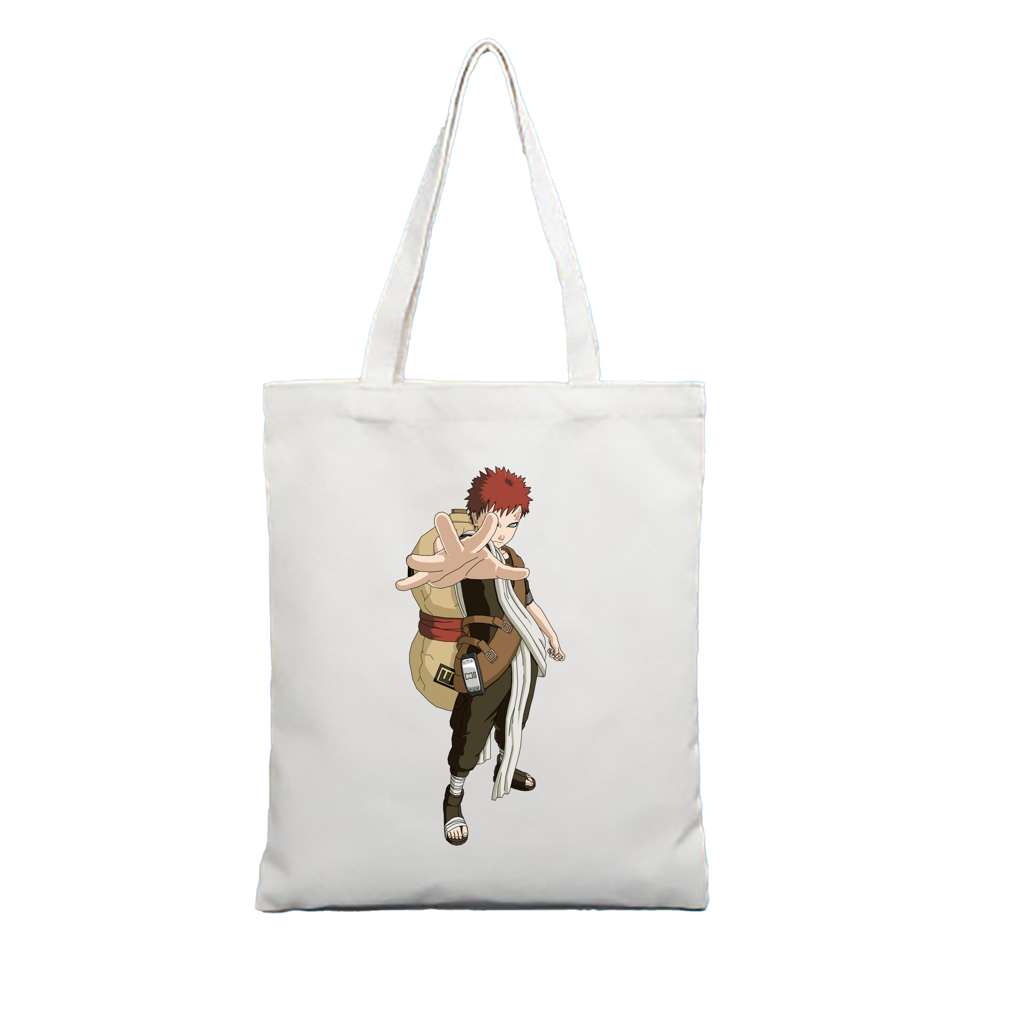 （画像用） NARUTO -ナルト- ガアラ Gaara 縦型キャンバス生地手提げバッグ　トートバッグ
