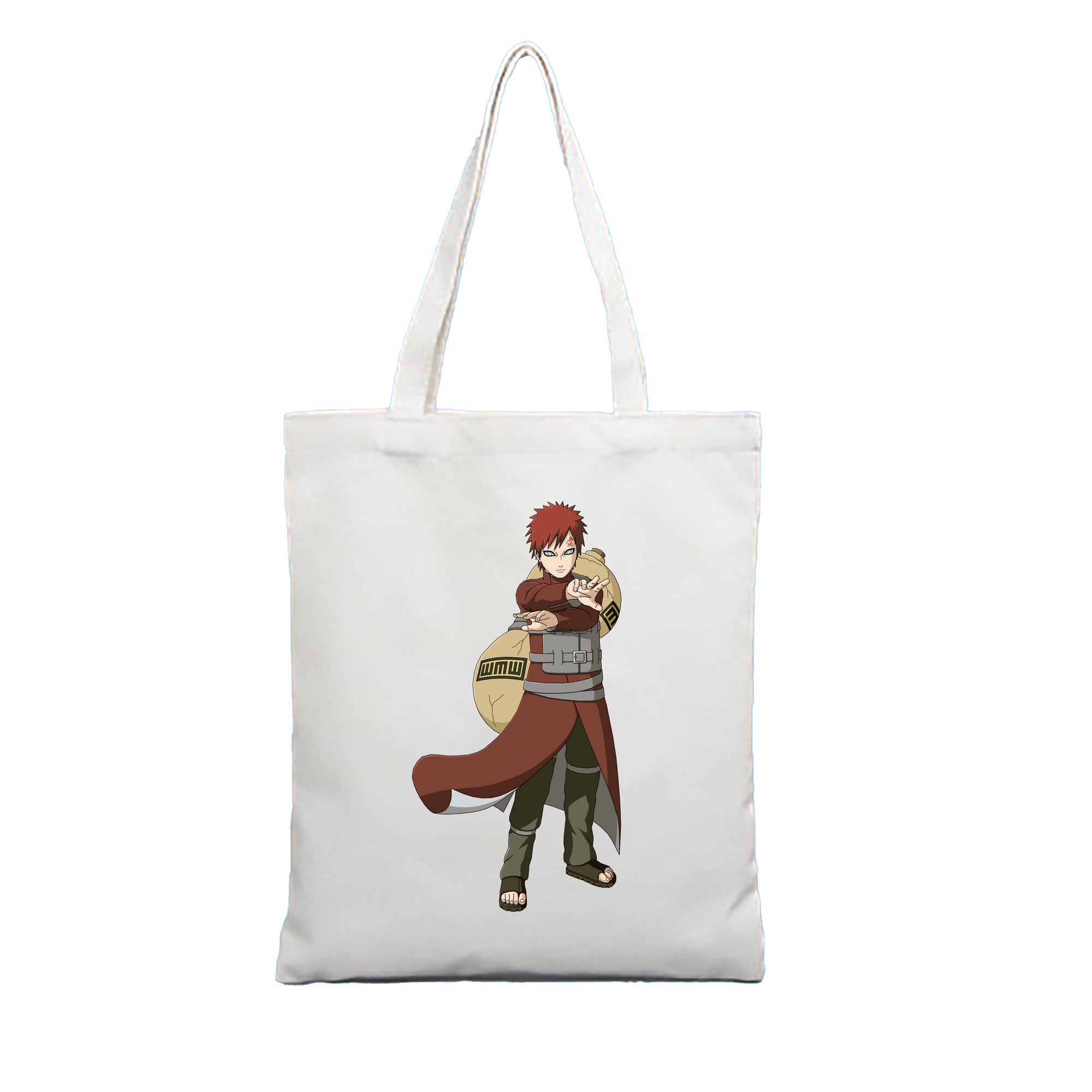 （画像用） NARUTO -ナルト- ガアラ Gaara 縦型キャンバス生地手提げバッグ　トートバッグ