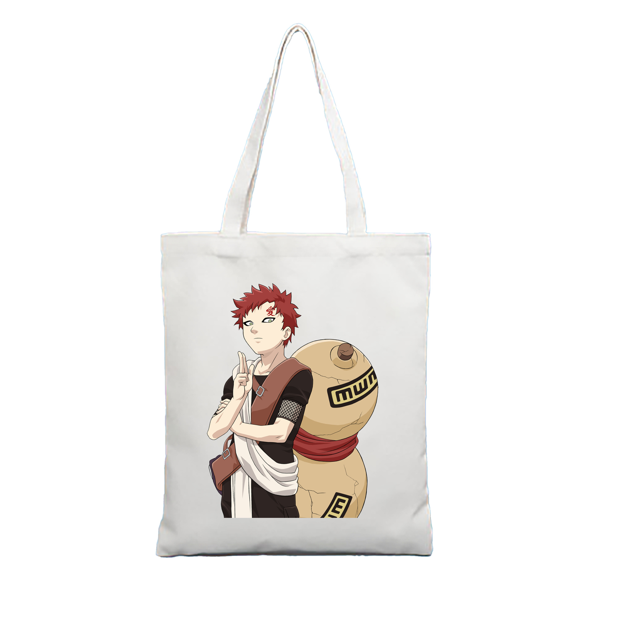 （画像用） NARUTO -ナルト- ガアラ Gaara 縦型キャンバス生地手提げバッグ　トートバッグ