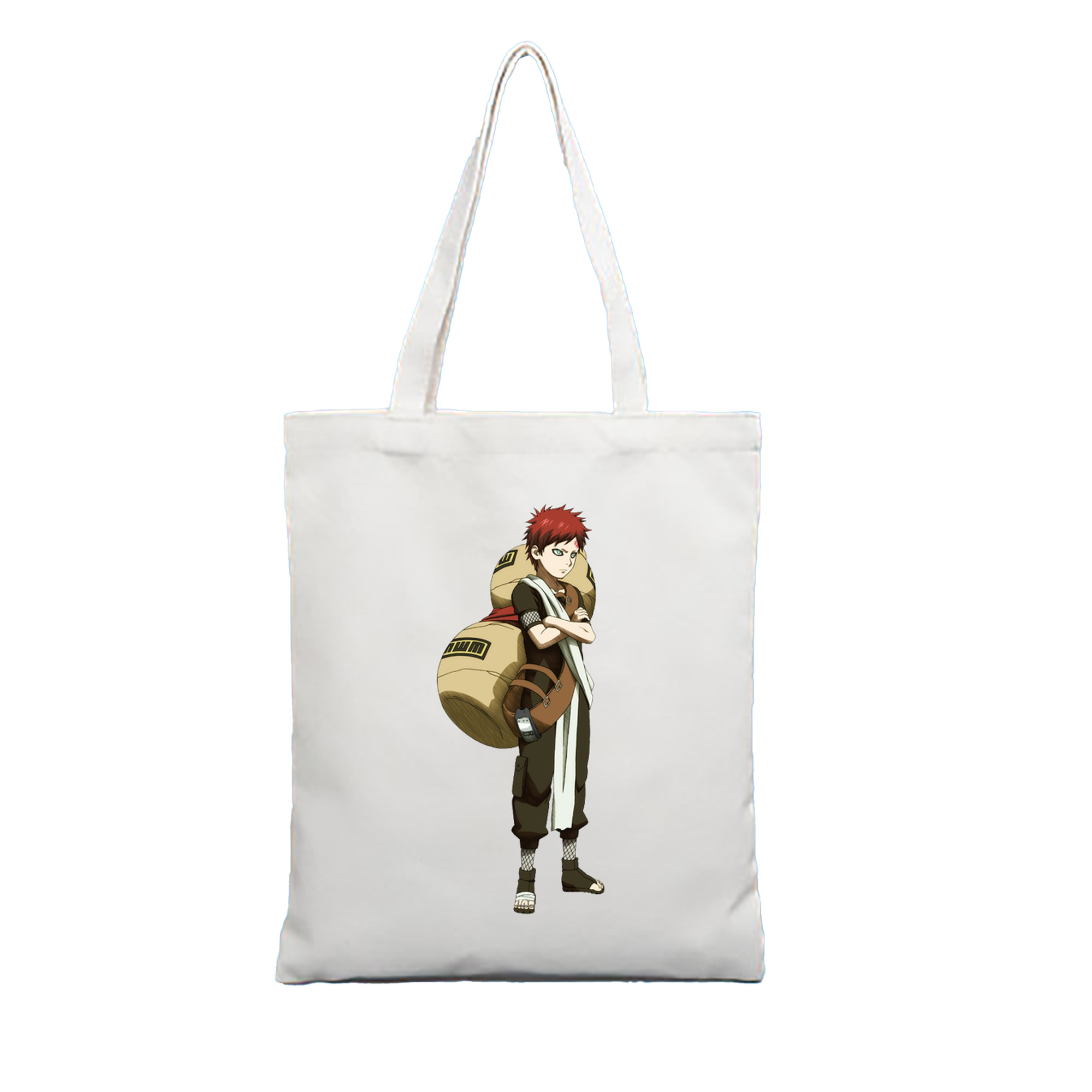 （画像用） NARUTO -ナルト- ガアラ Gaara 縦型キャンバス生地手提げバッグ　トートバッグ