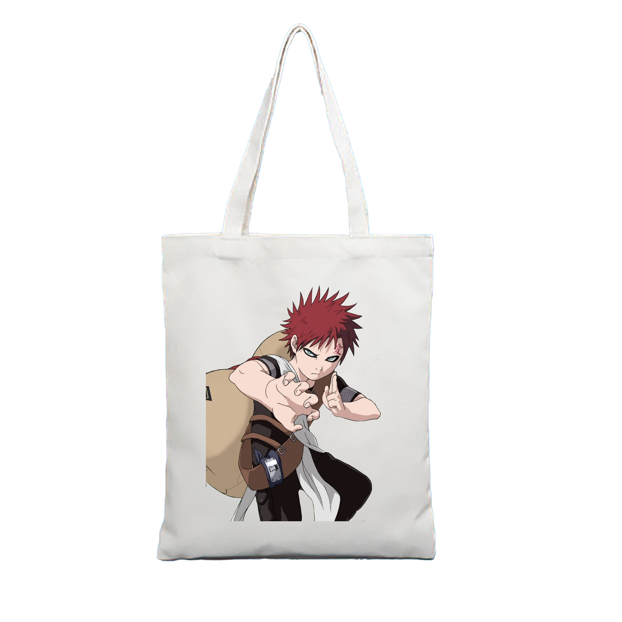 （画像用） NARUTO -ナルト- ガアラ Gaara 縦型キャンバス生地手提げバッグ　トートバッグ