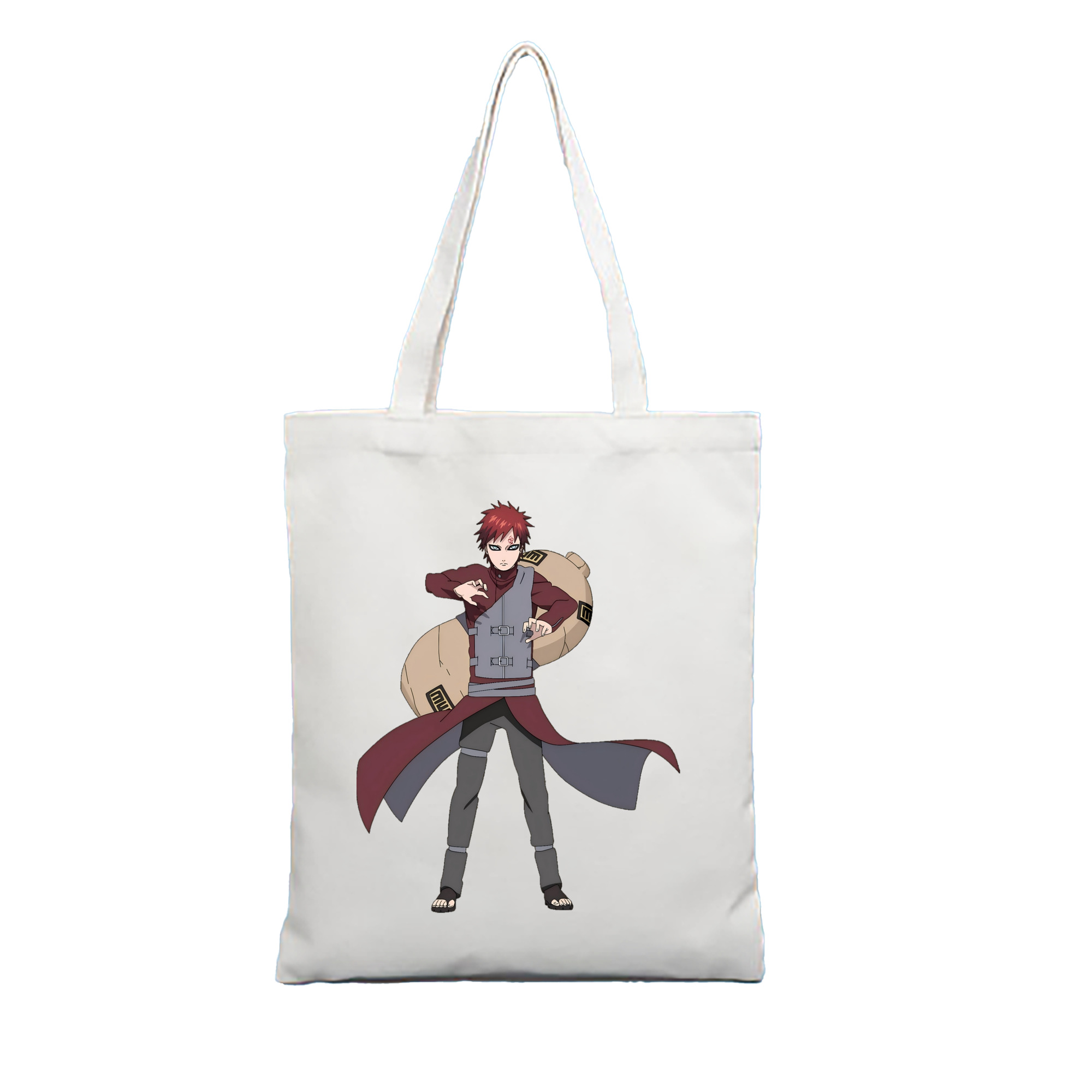 （画像用） NARUTO -ナルト- ガアラ Gaara 縦型キャンバス生地手提げバッグ　トートバッグ