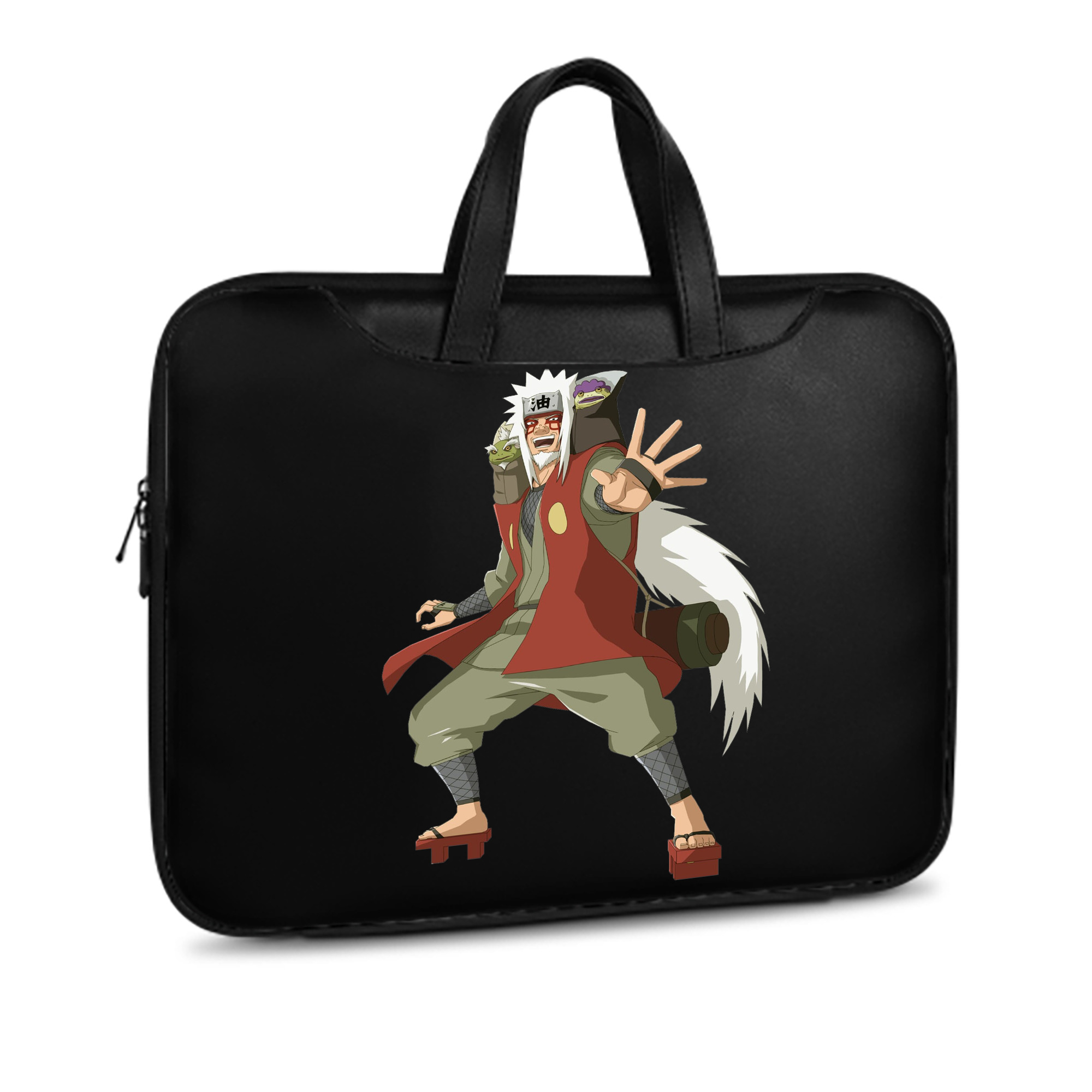 （画像用） NARUTO -ナルト- 自来也（じらいや） Jiraiya レザーラップトップバッグ　ノートパソコンケース