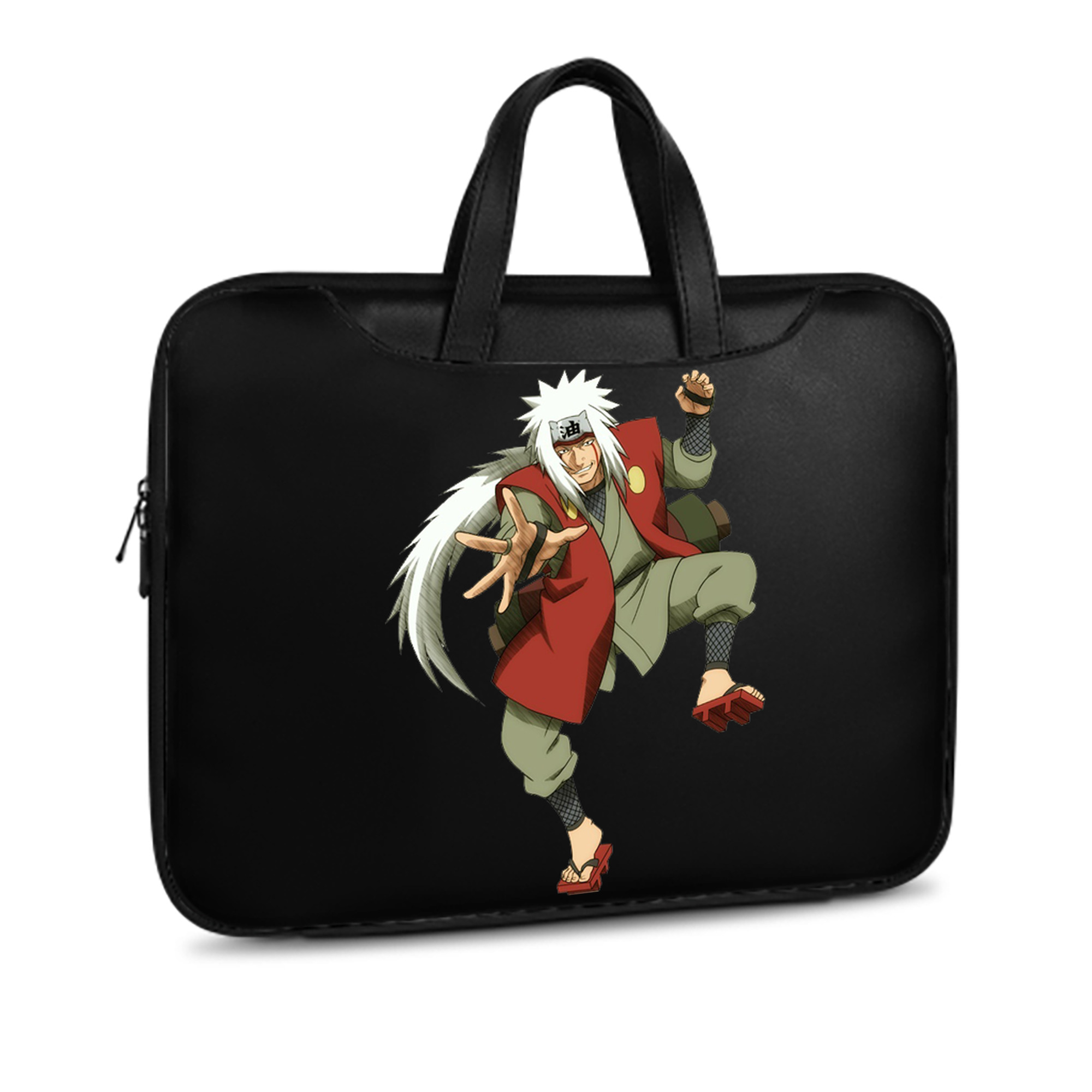（画像用） NARUTO -ナルト- 自来也（じらいや） Jiraiya レザーラップトップバッグ　ノートパソコンケース