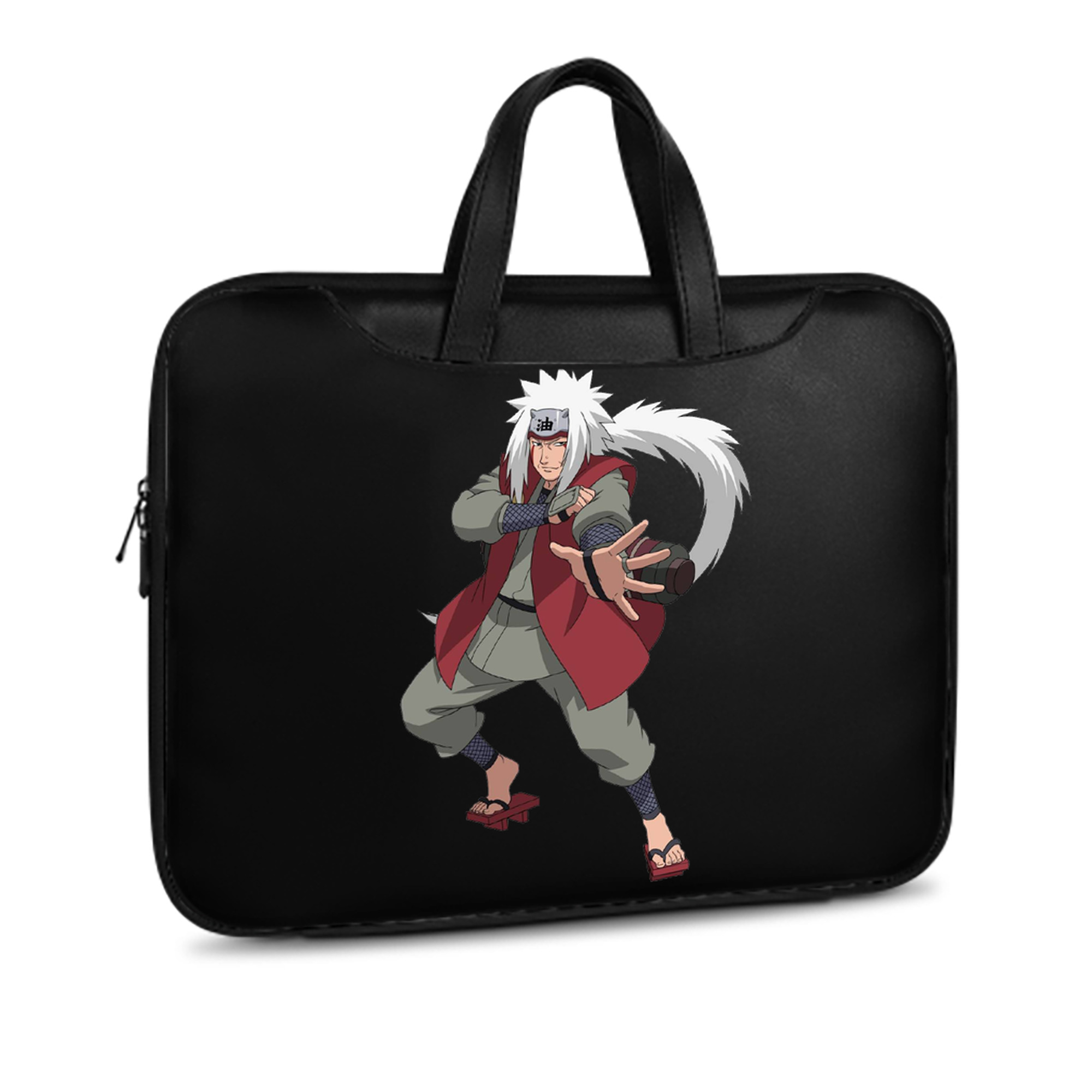 （画像用） NARUTO -ナルト- 自来也（じらいや） Jiraiya レザーラップトップバッグ　ノートパソコンケース