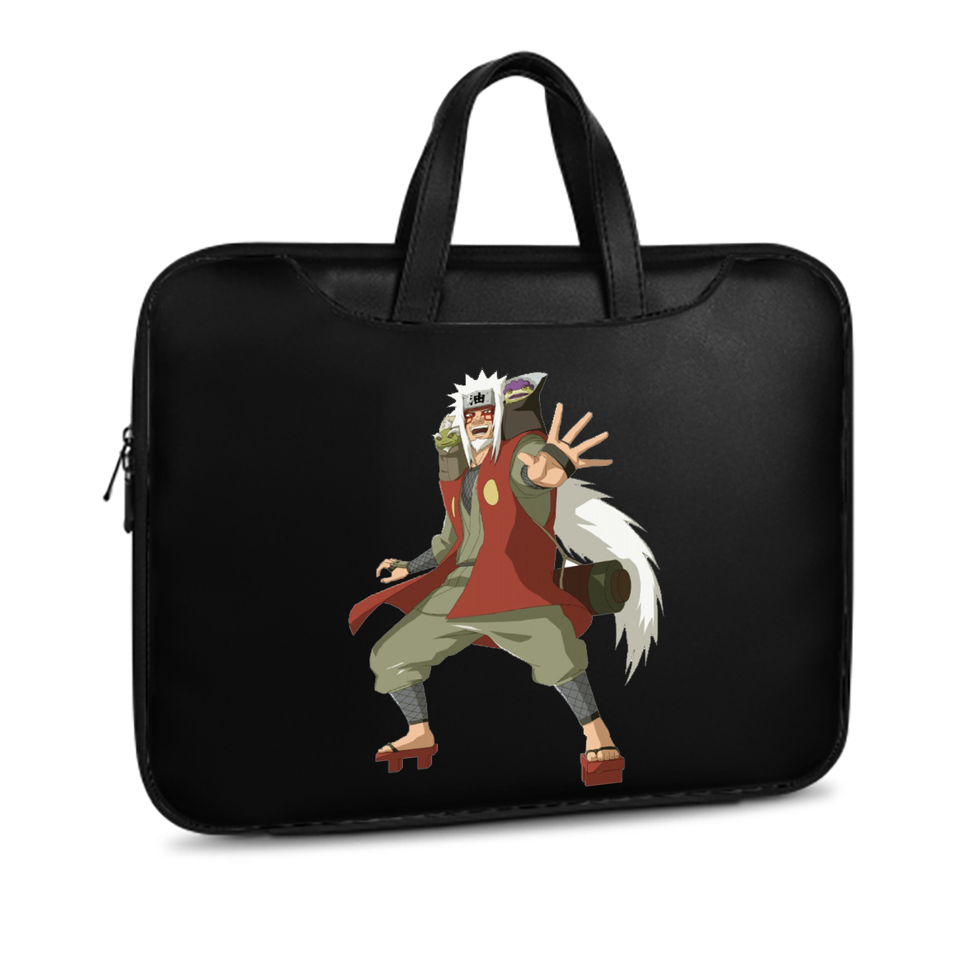 （画像用） NARUTO -ナルト- 自来也（じらいや） Jiraiya レザーラップトップバッグ　ノートパソコンケース