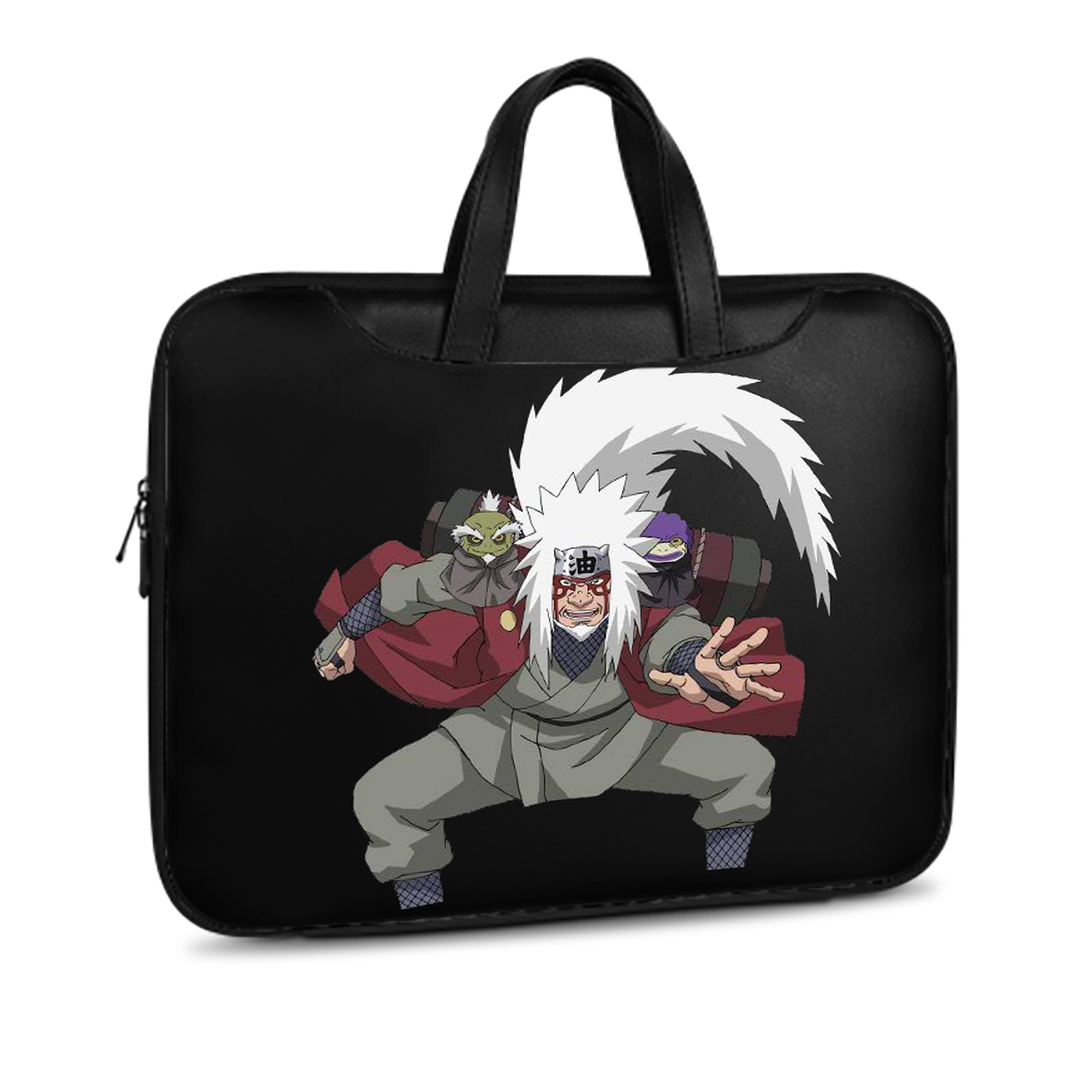 （画像用） NARUTO -ナルト- 自来也（じらいや） Jiraiya レザーラップトップバッグ　ノートパソコンケース