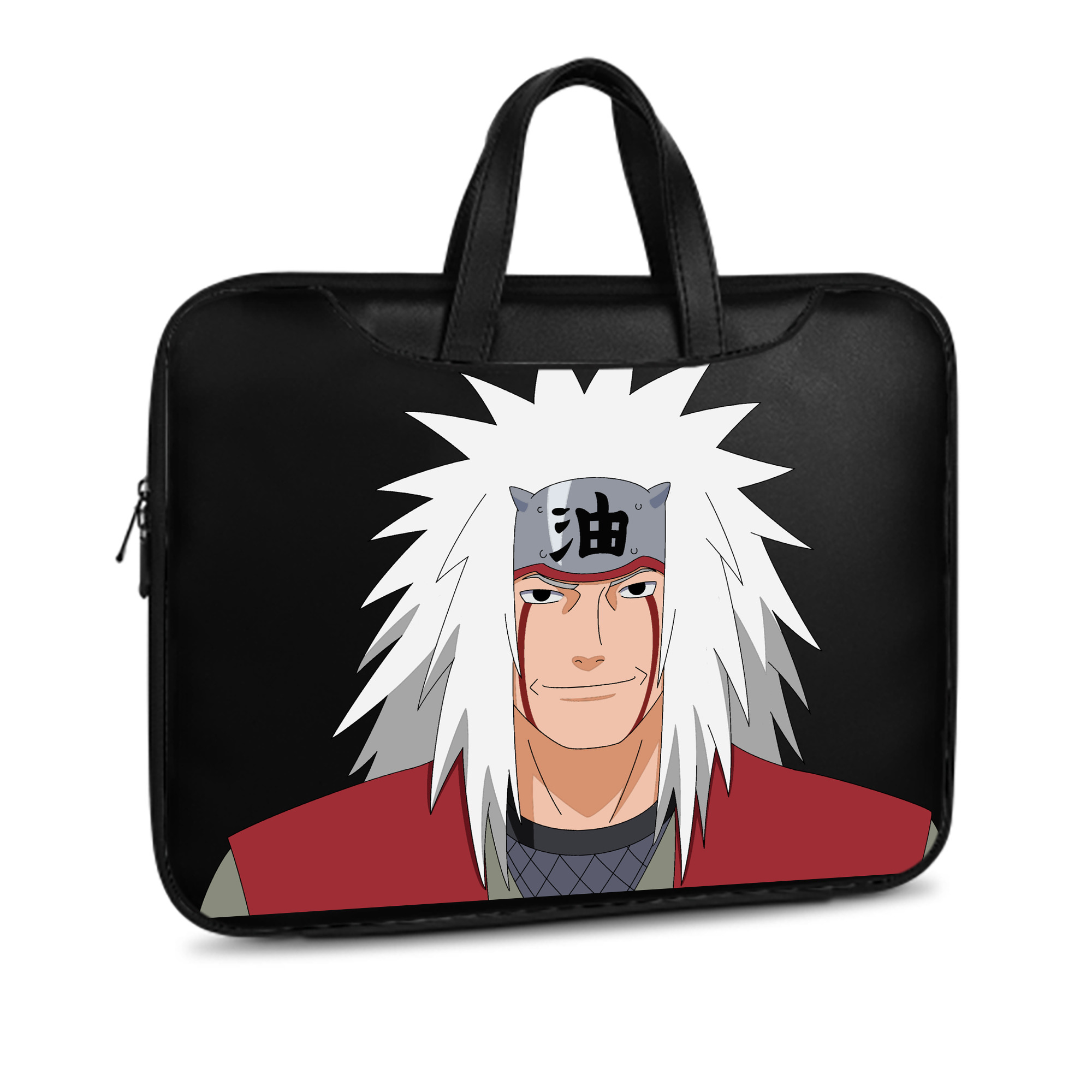 （画像用） NARUTO -ナルト- 自来也（じらいや） Jiraiya レザーラップトップバッグ　ノートパソコンケース