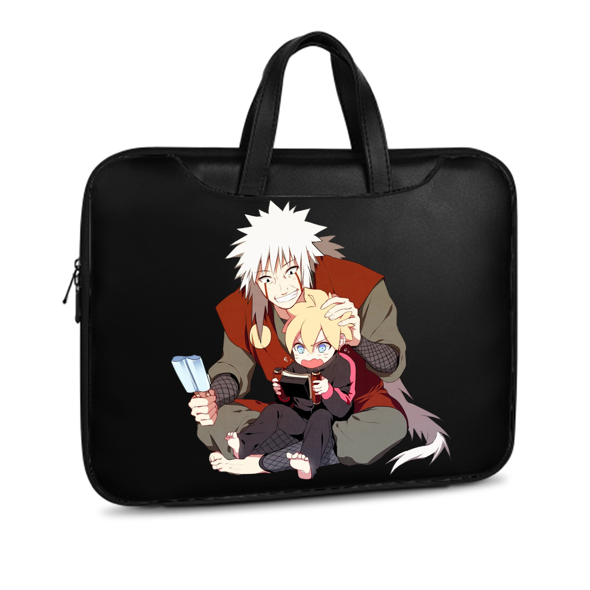 （画像用） NARUTO -ナルト- 自来也（じらいや） Jiraiya レザーラップトップバッグ　ノートパソコンケース