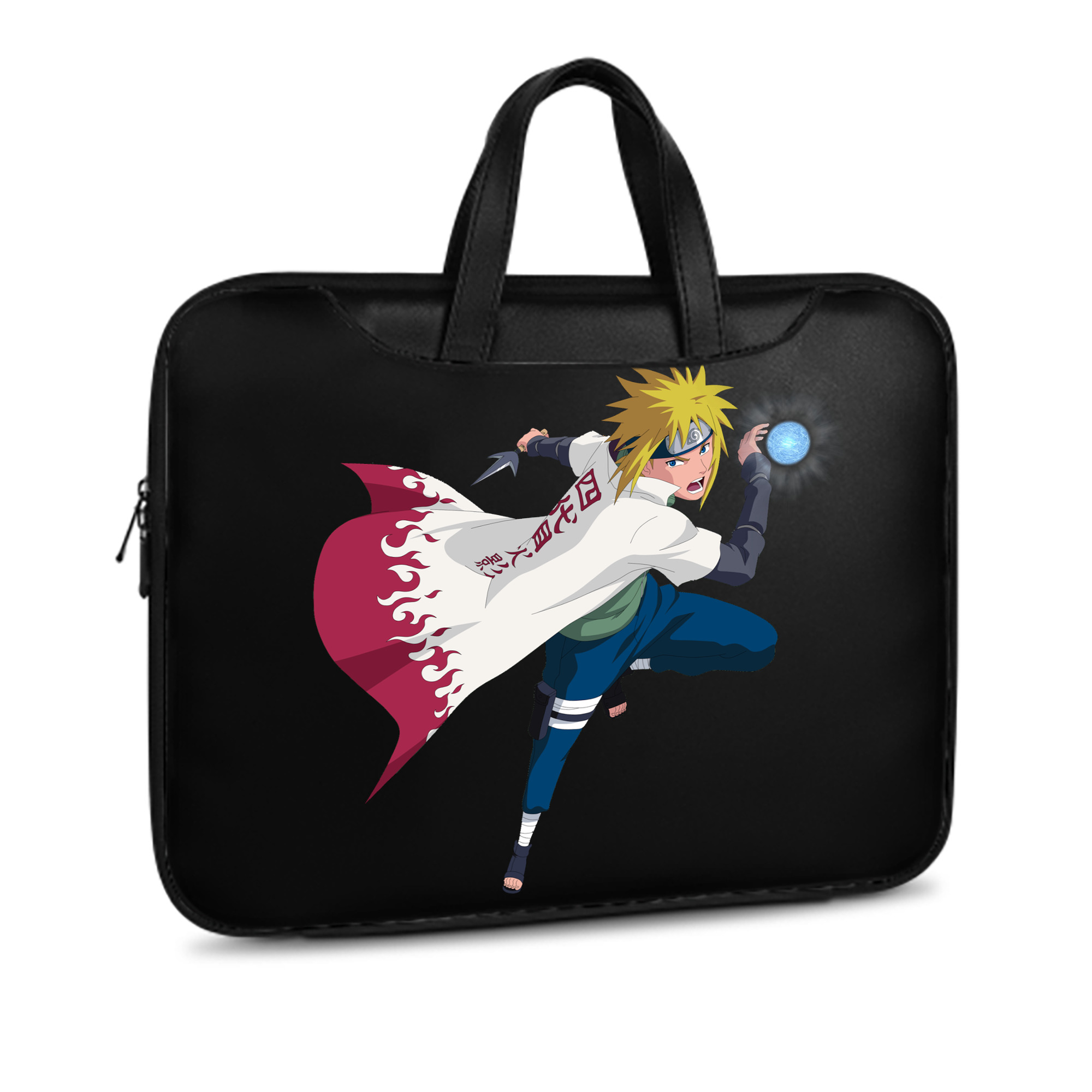 （画像用） NARUTO -ナルト- 波風 ミナト Namikaze Minato レザーラップトップバッグ　ノートパソコンケース