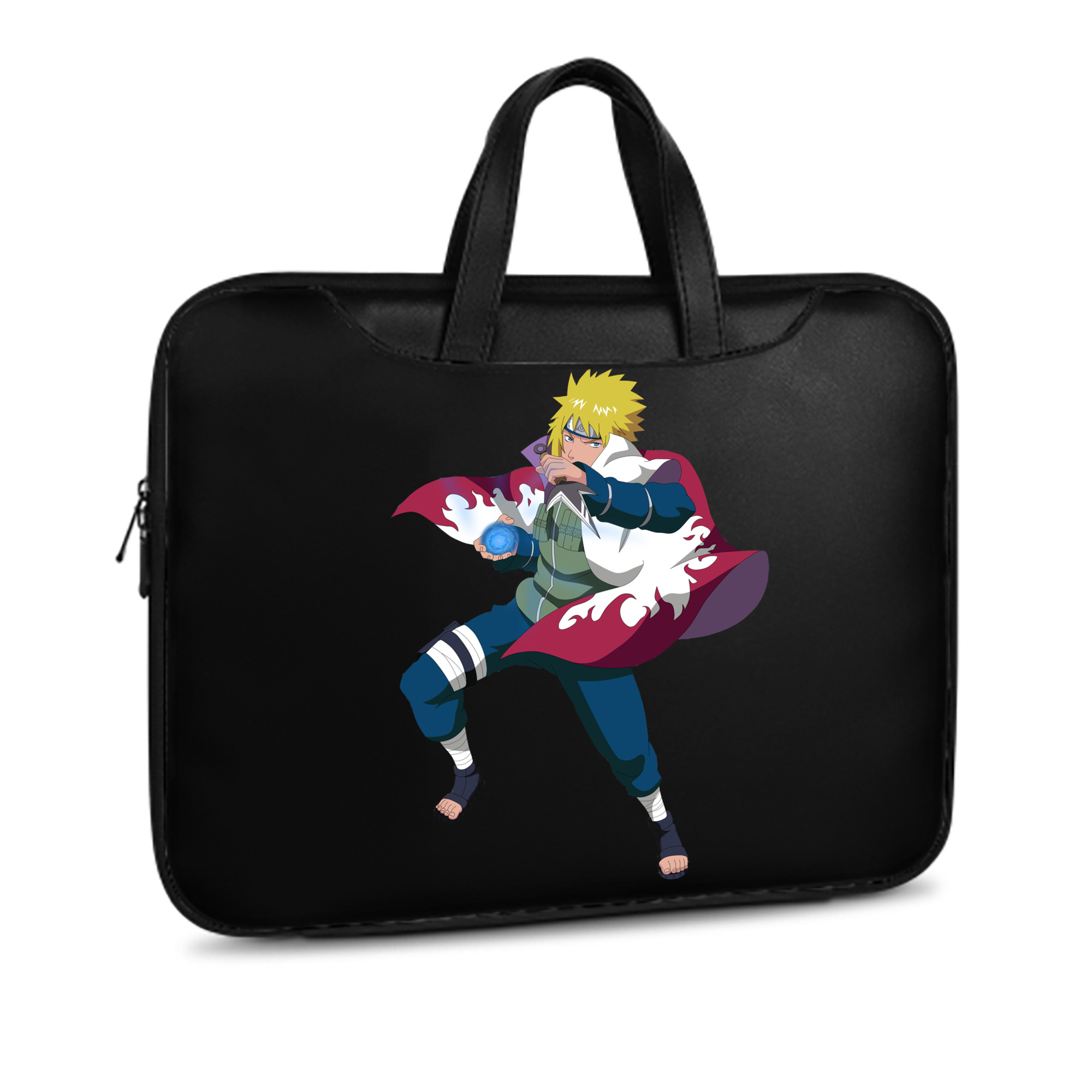 （画像用） NARUTO -ナルト- 波風 ミナト Namikaze Minato レザーラップトップバッグ　ノートパソコンケース