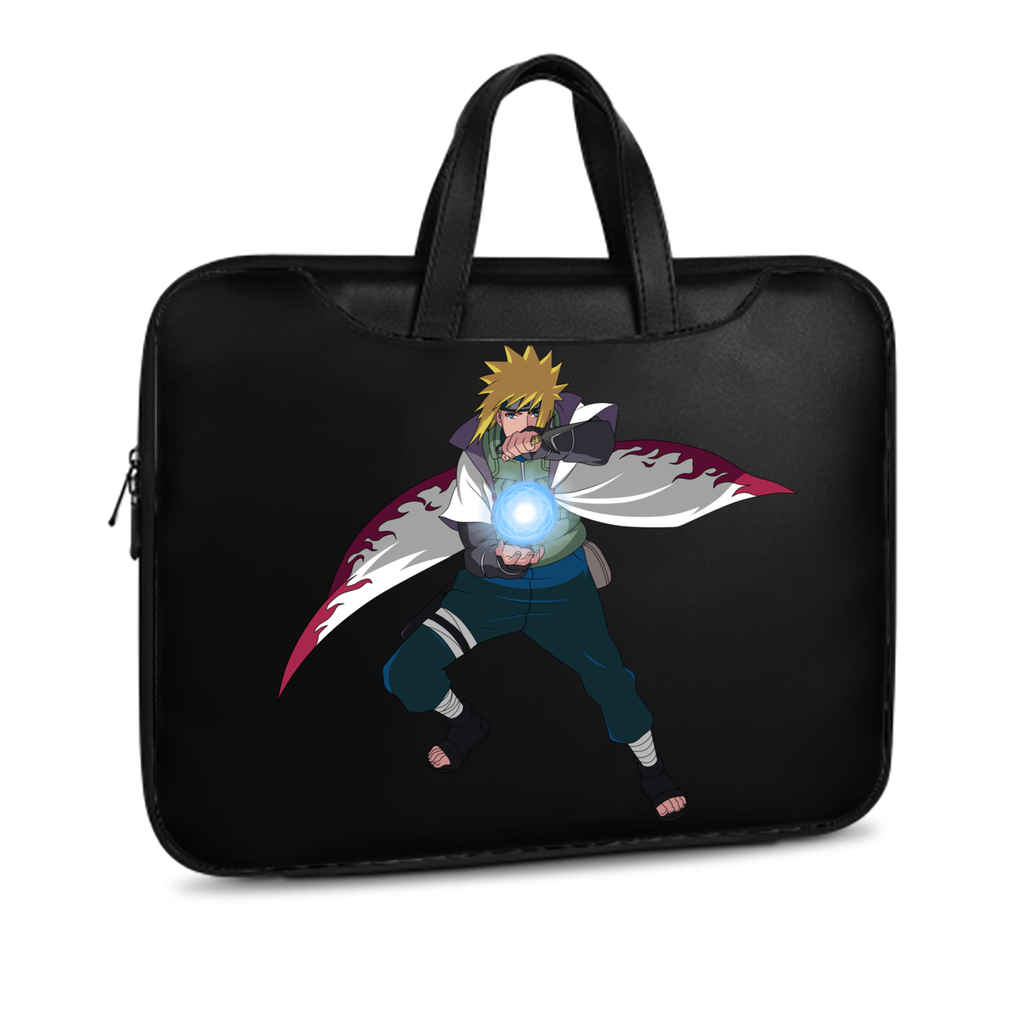 （画像用） NARUTO -ナルト- 波風 ミナト Namikaze Minato レザーラップトップバッグ　ノートパソコンケース