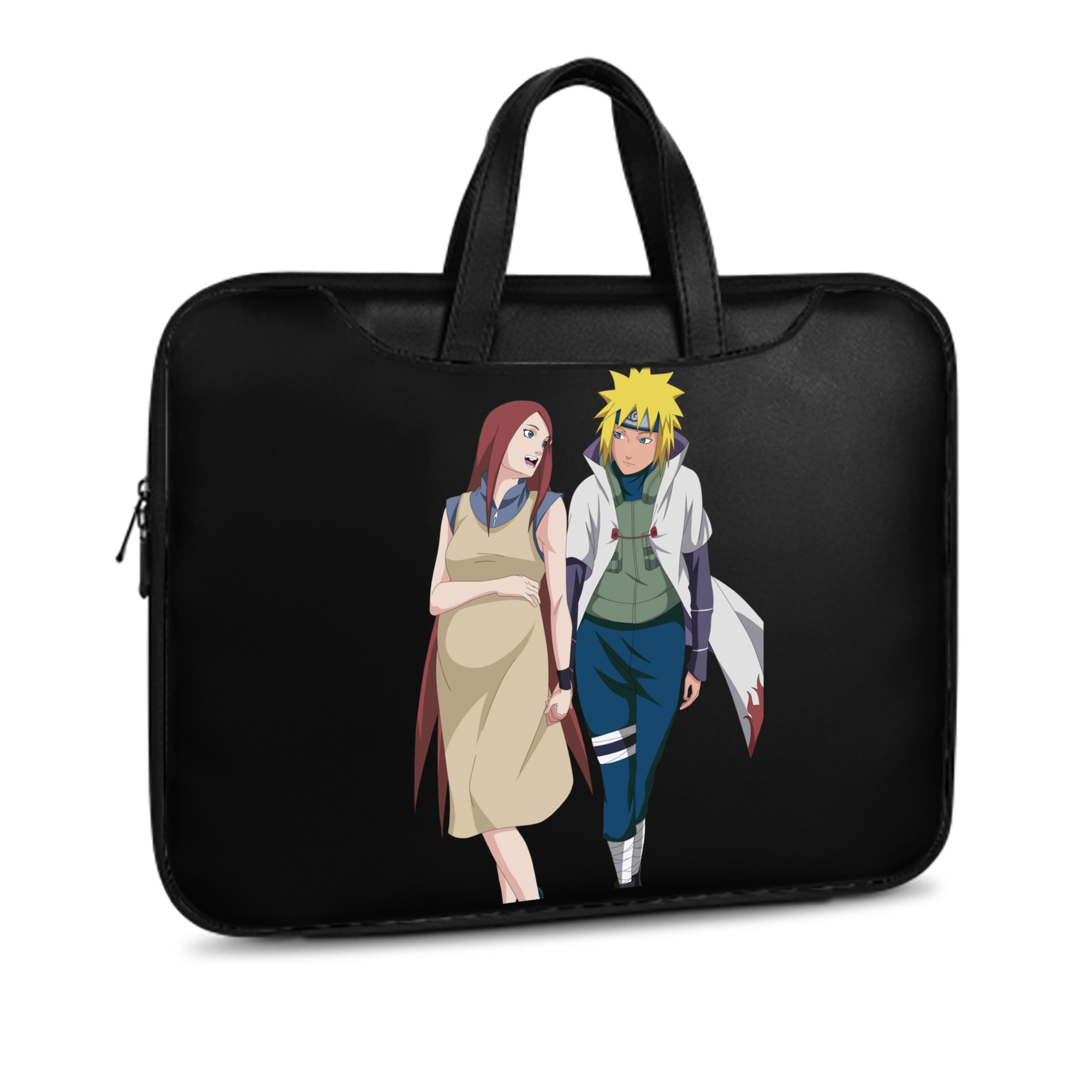 （画像用） NARUTO -ナルト- 波風 ミナト Namikaze Minato レザーラップトップバッグ　ノートパソコンケース