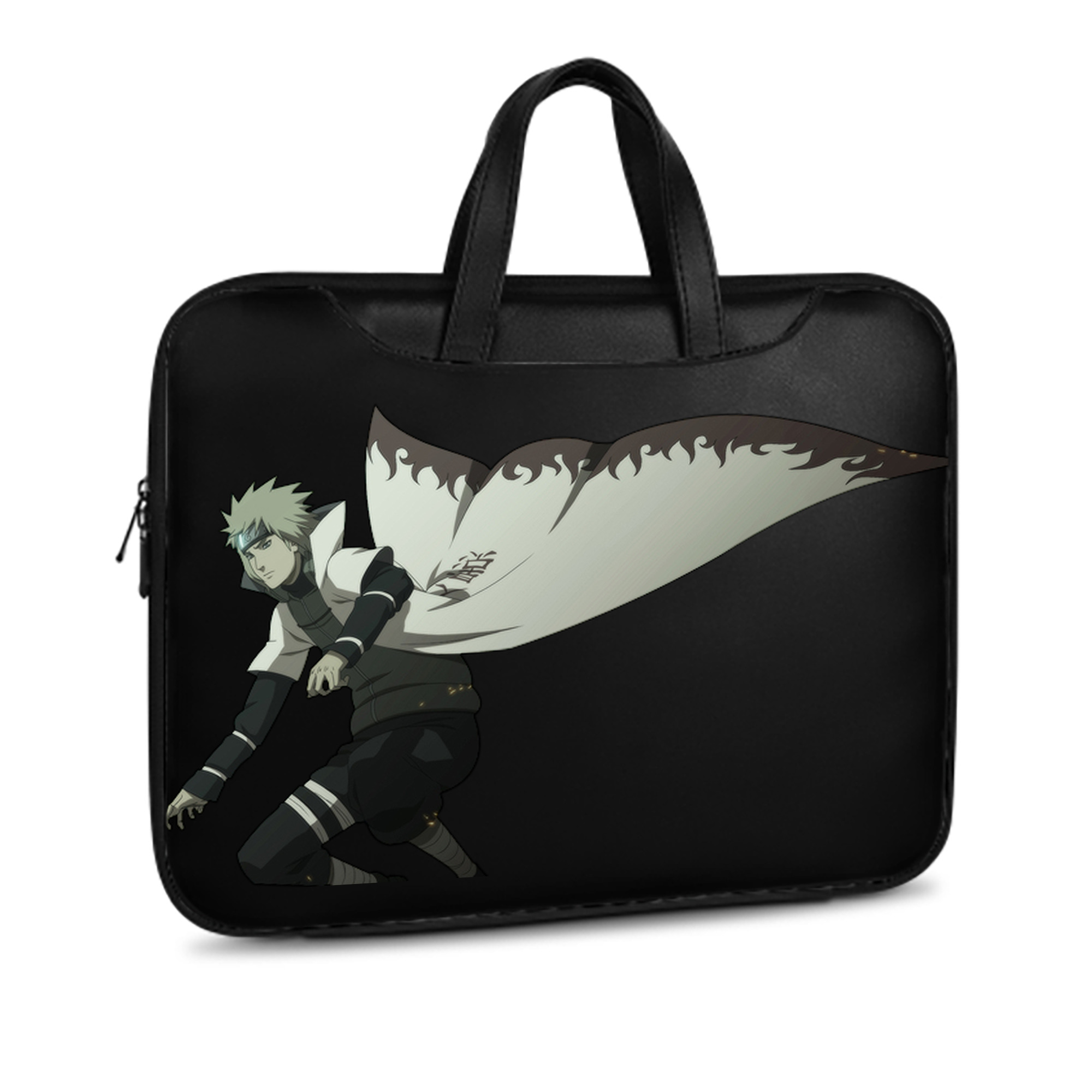 （画像用） NARUTO -ナルト- 波風 ミナト Namikaze Minato レザーラップトップバッグ　ノートパソコンケース