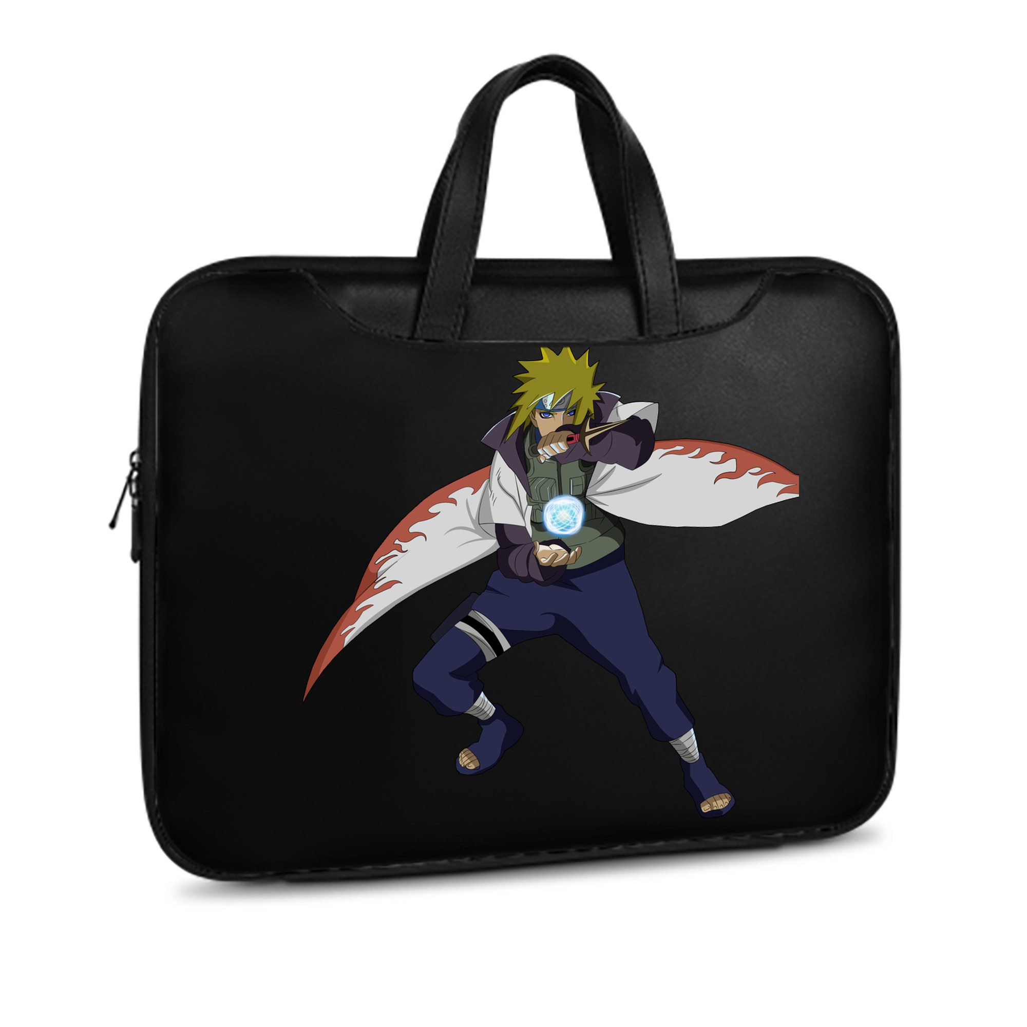 （画像用） NARUTO -ナルト- 波風 ミナト Namikaze Minato レザーラップトップバッグ　ノートパソコンケース