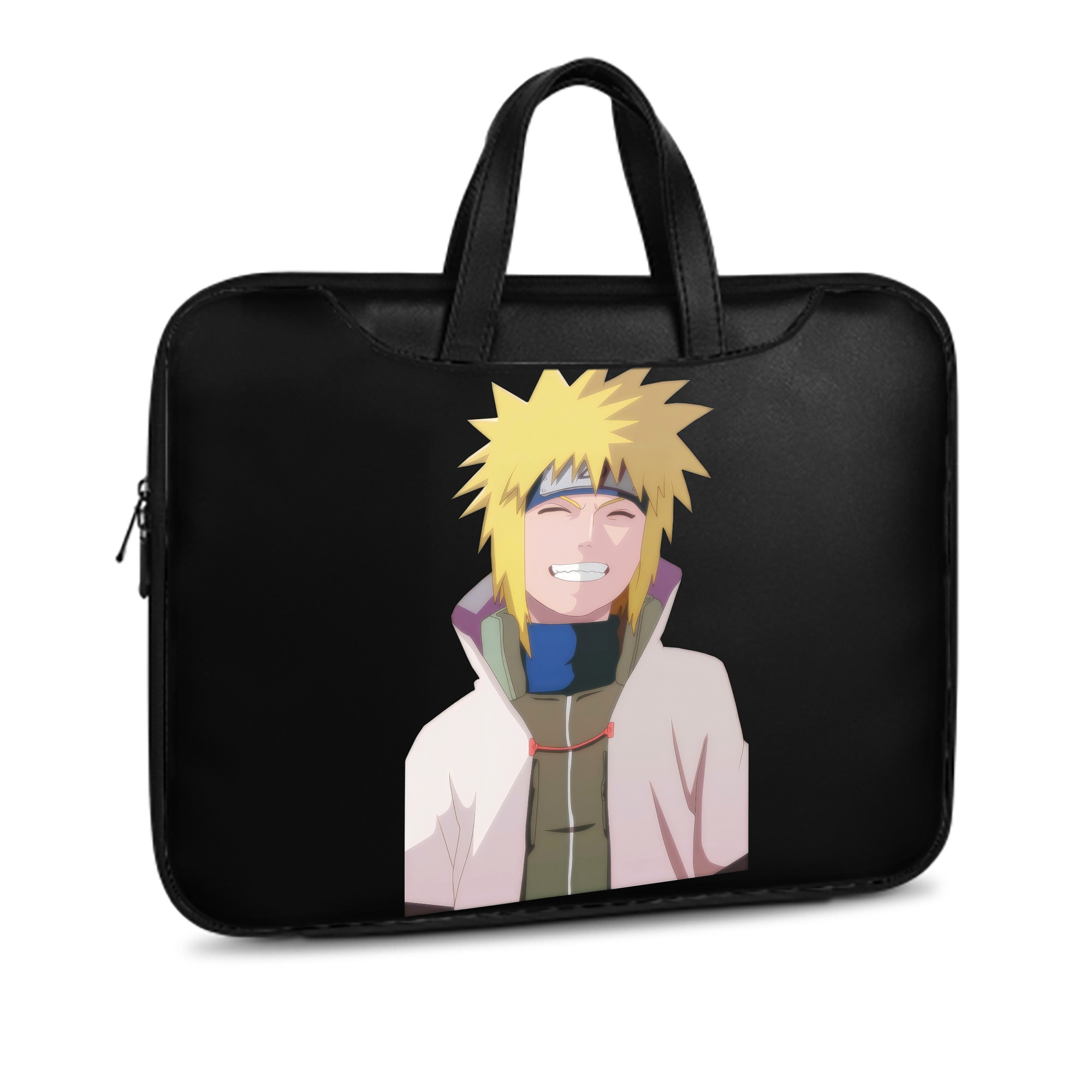 （画像用） NARUTO -ナルト- 波風 ミナト Namikaze Minato レザーラップトップバッグ　ノートパソコンケース