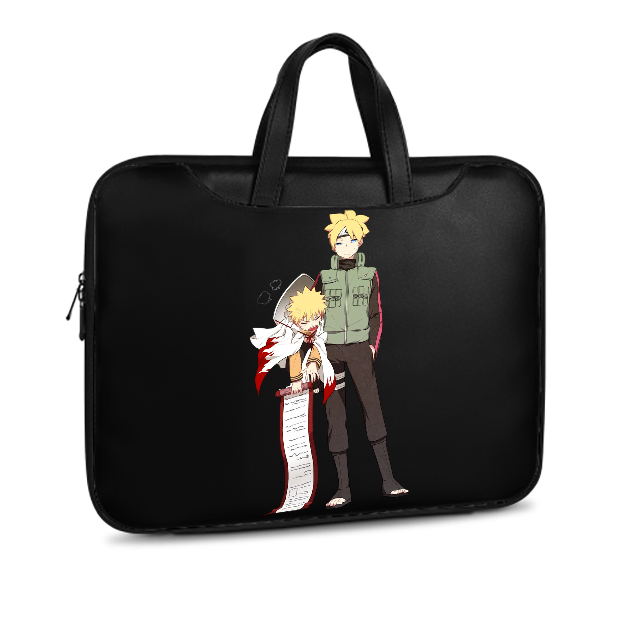 （画像用） NARUTO -ナルト- 波風 ミナト Namikaze Minato レザーラップトップバッグ　ノートパソコンケース
