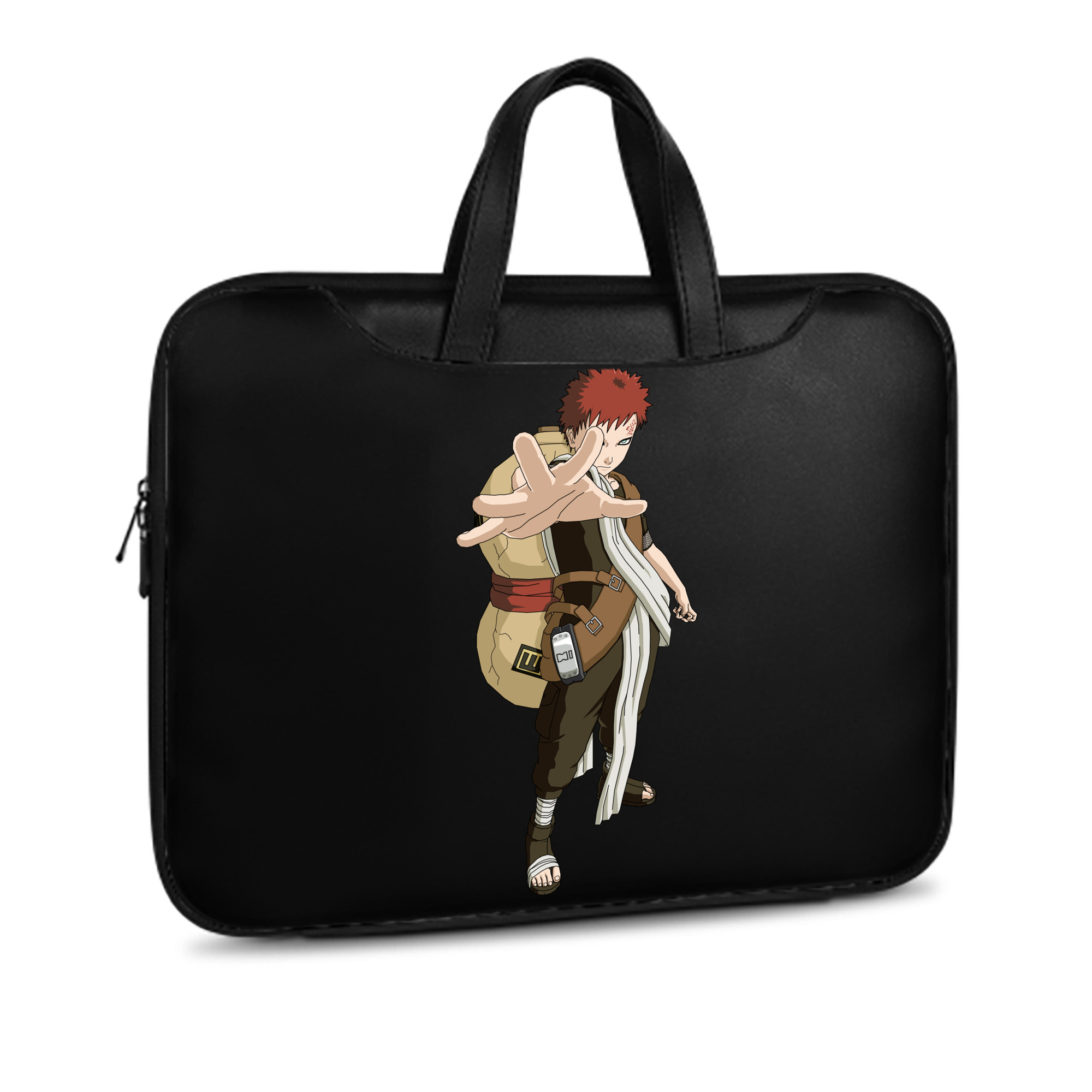 （画像用） NARUTO -ナルト- ガアラ Gaara レザーラップトップバッグ　ノートパソコンケース