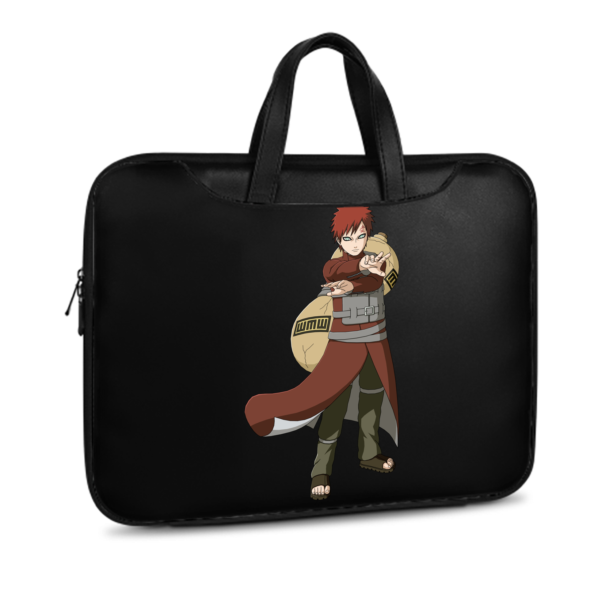 （画像用） NARUTO -ナルト- ガアラ Gaara レザーラップトップバッグ　ノートパソコンケース
