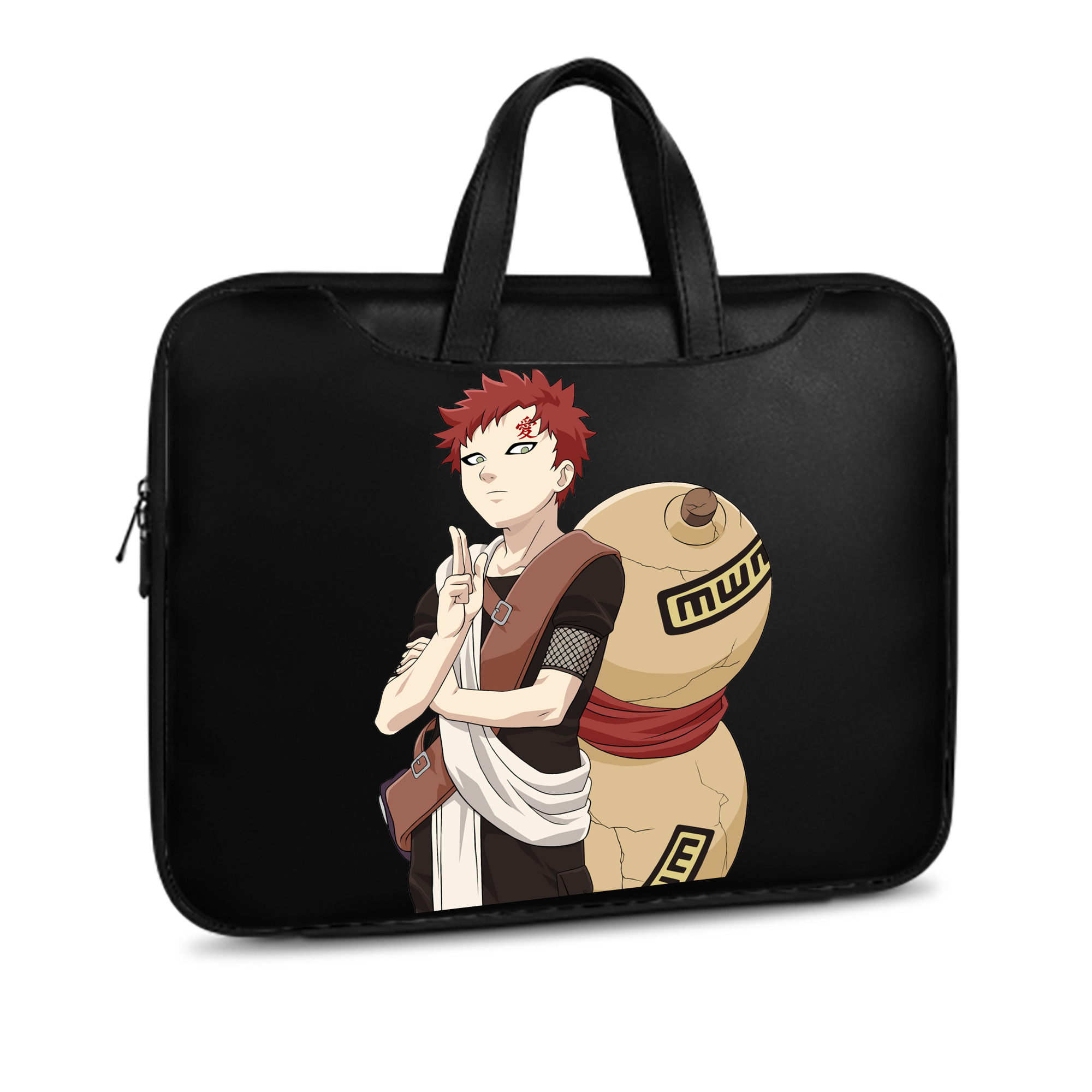 （画像用） NARUTO -ナルト- ガアラ Gaara レザーラップトップバッグ　ノートパソコンケース