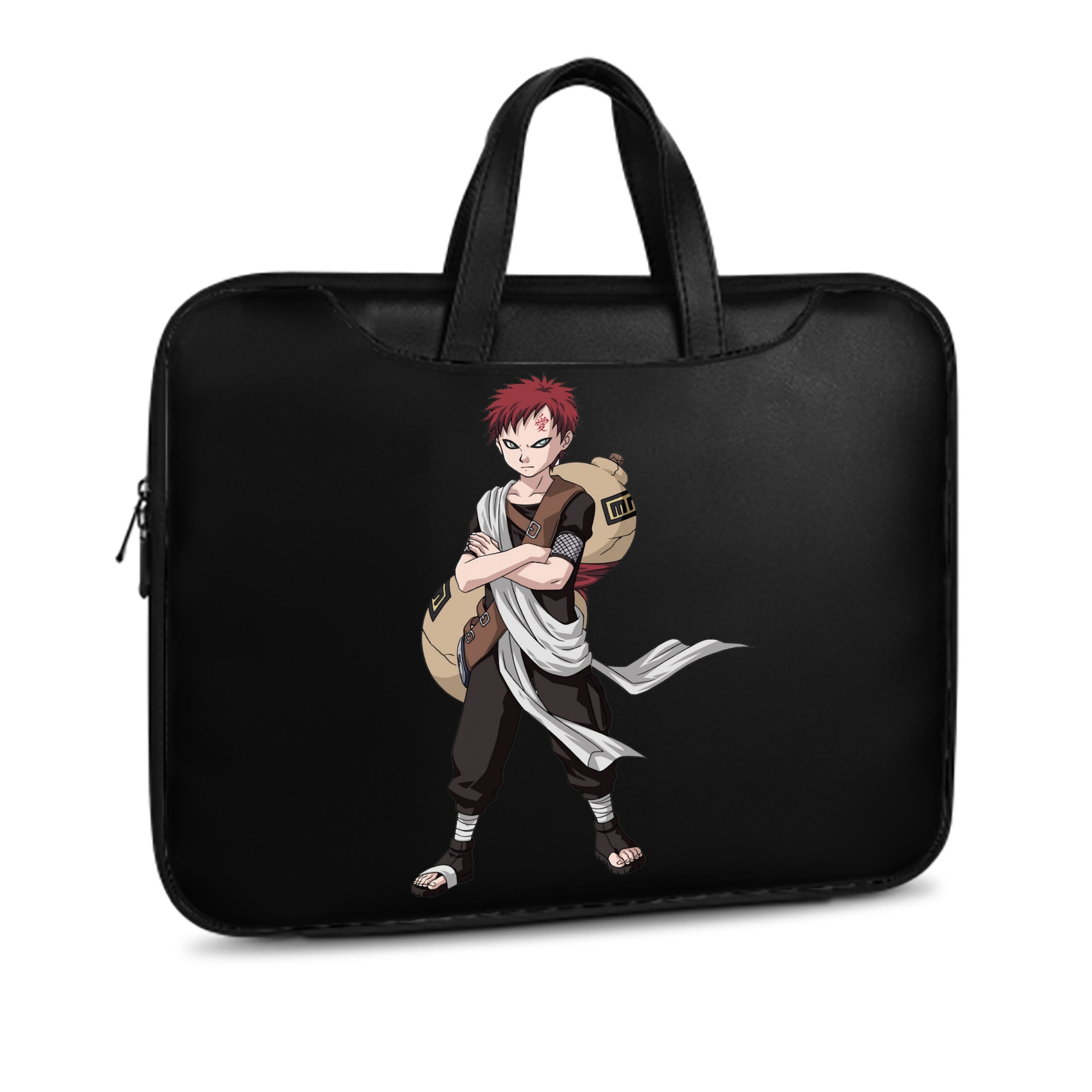 （画像用） NARUTO -ナルト- ガアラ Gaara レザーラップトップバッグ　ノートパソコンケース
