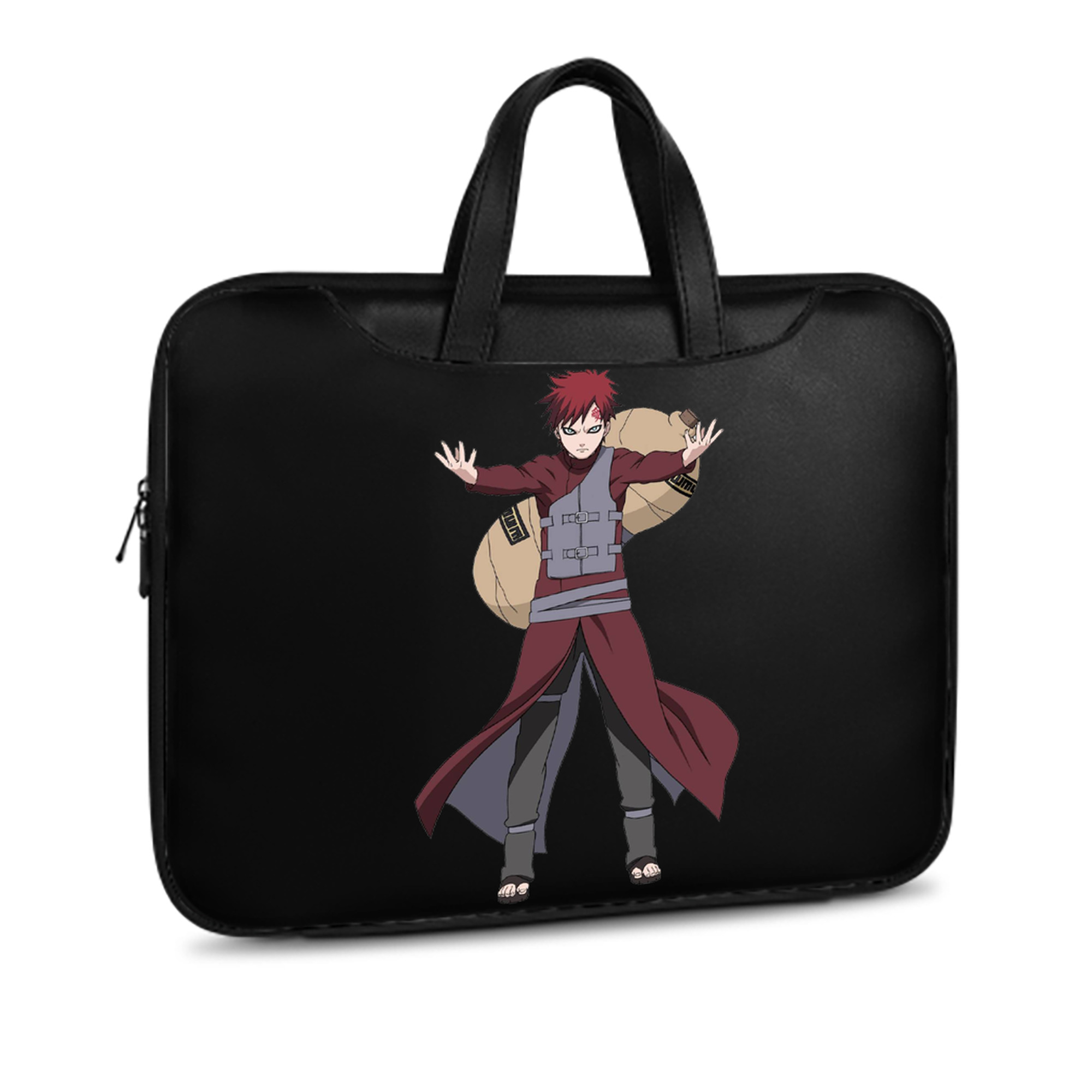 （画像用） NARUTO -ナルト- ガアラ Gaara レザーラップトップバッグ　ノートパソコンケース