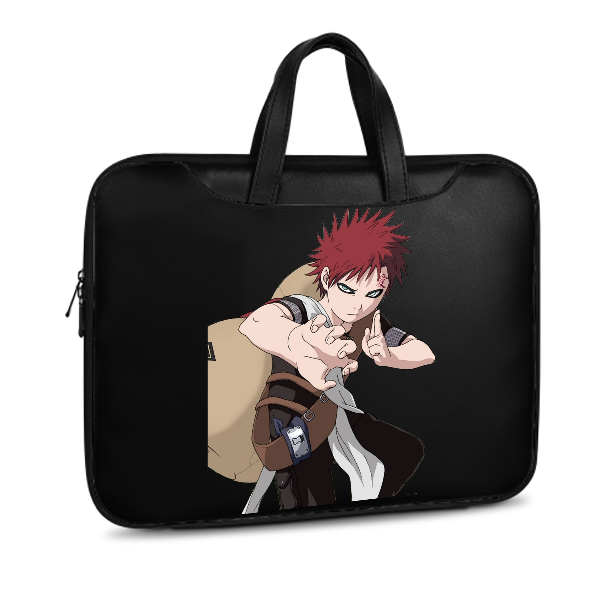 （画像用） NARUTO -ナルト- ガアラ Gaara レザーラップトップバッグ　ノートパソコンケース