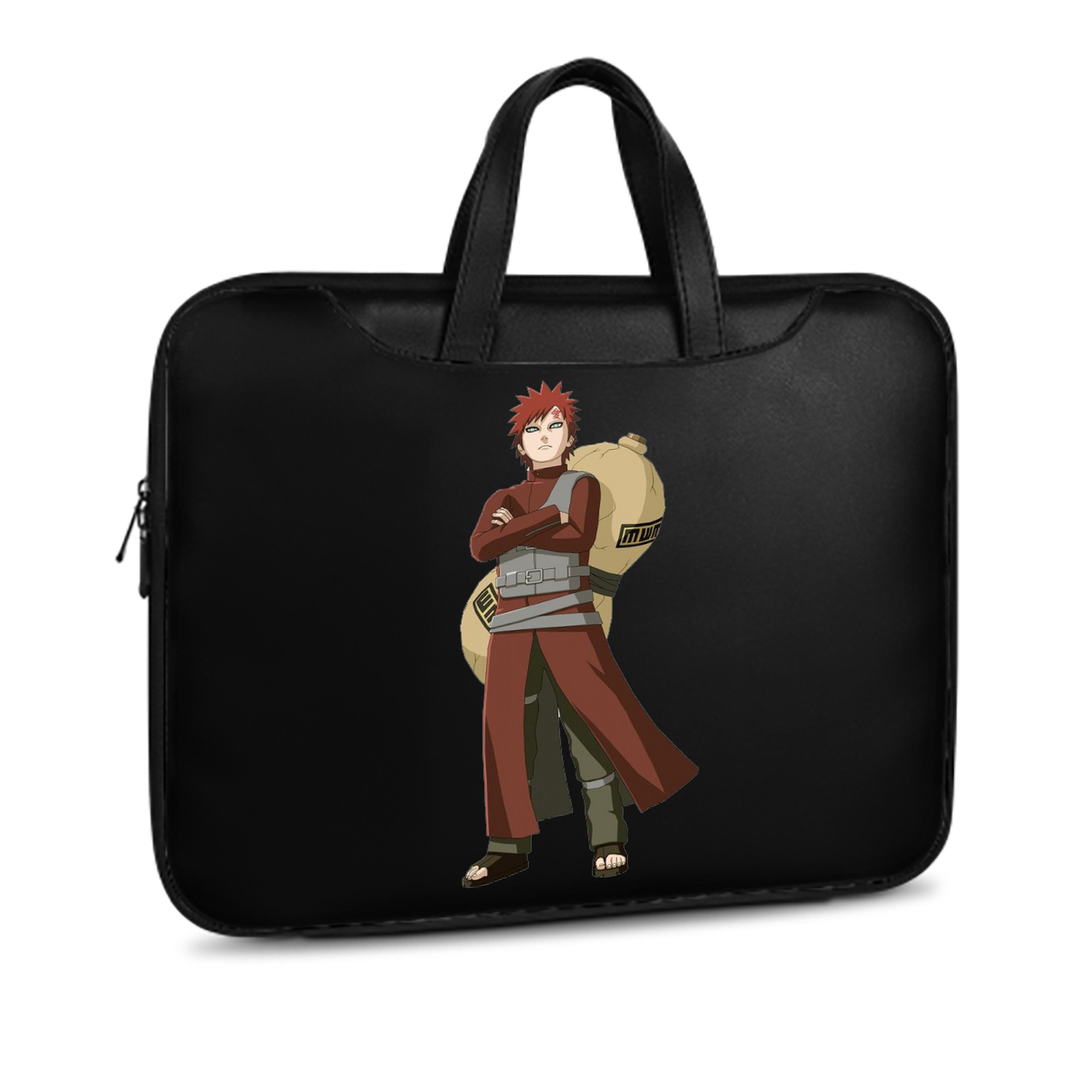 （画像用） NARUTO -ナルト- ガアラ Gaara レザーラップトップバッグ　ノートパソコンケース