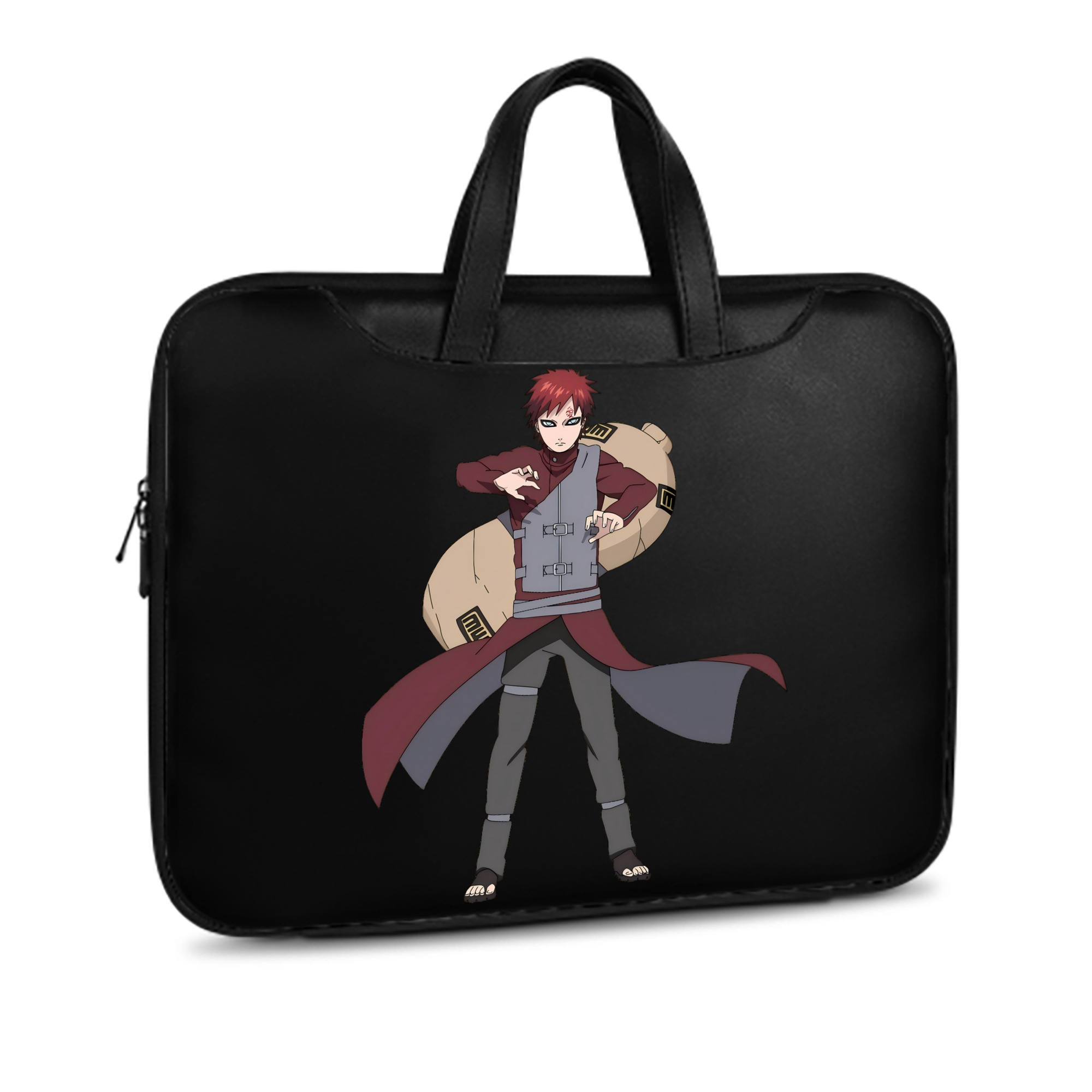（画像用） NARUTO -ナルト- ガアラ Gaara レザーラップトップバッグ　ノートパソコンケース