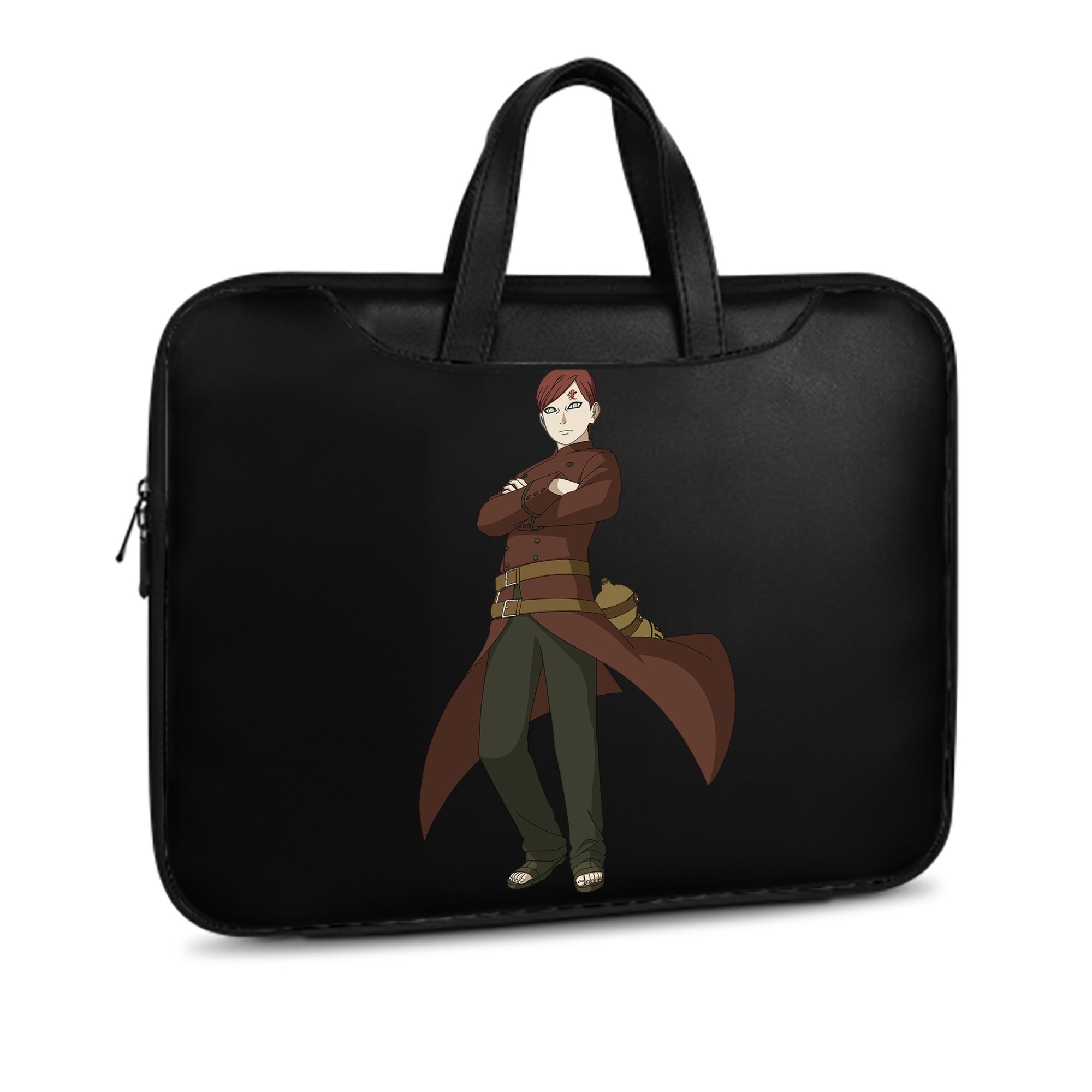（画像用） NARUTO -ナルト- ガアラ Gaara レザーラップトップバッグ　ノートパソコンケース