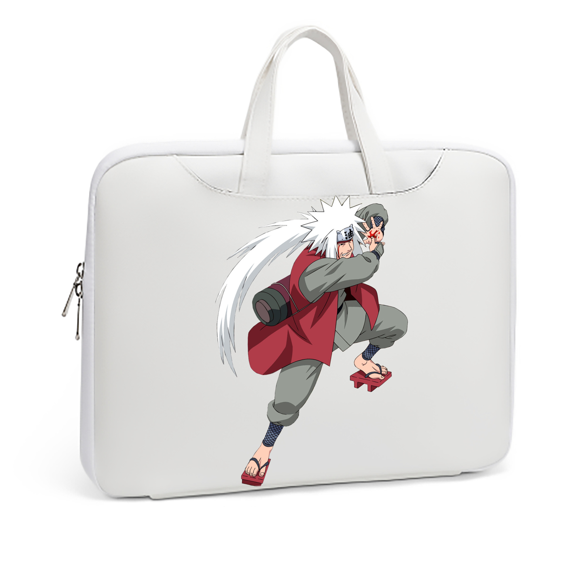 （画像用） NARUTO -ナルト- 自来也（じらいや） Jiraiya レザーラップトップバッグ　ノートパソコンケース
