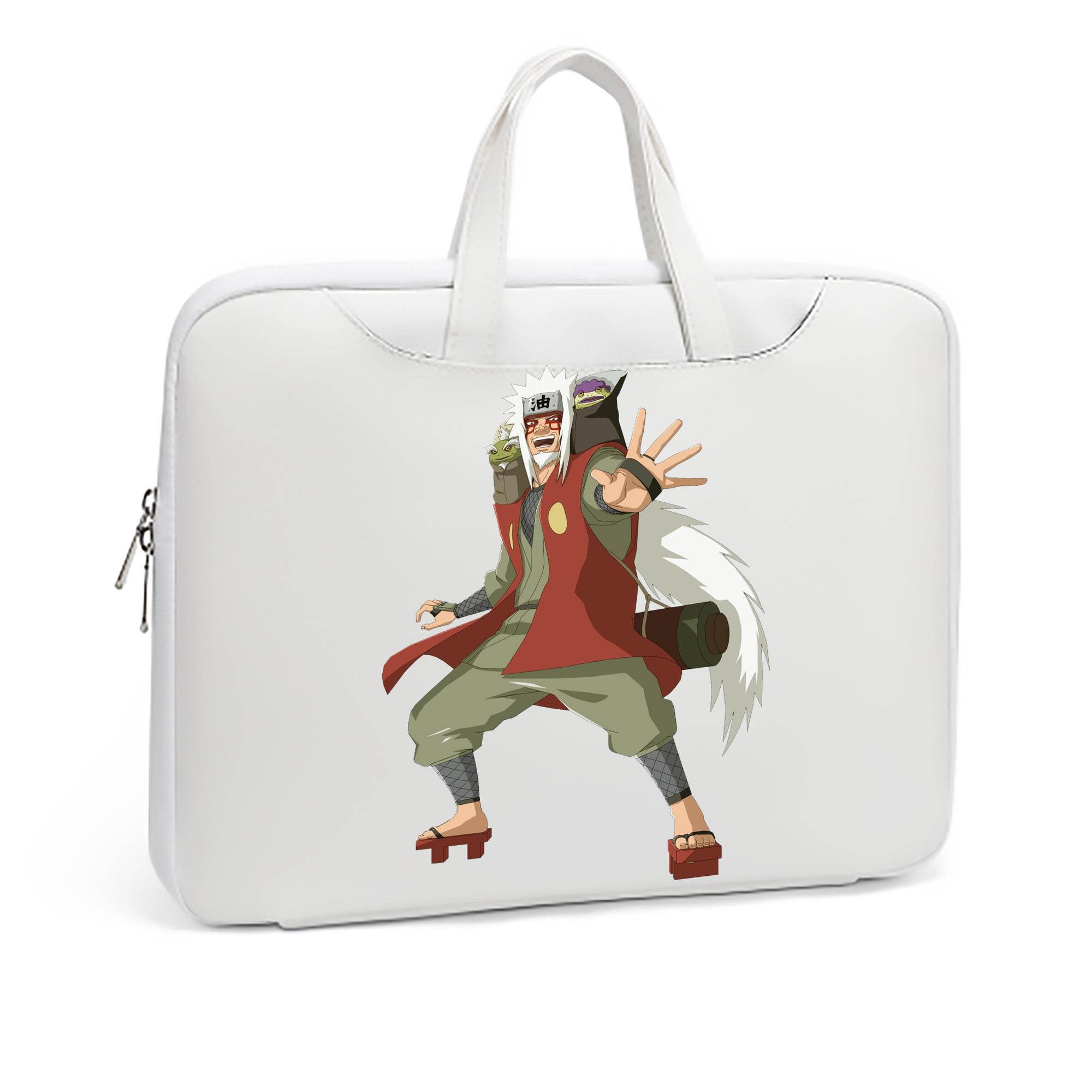 （画像用） NARUTO -ナルト- 自来也（じらいや） Jiraiya レザーラップトップバッグ　ノートパソコンケース