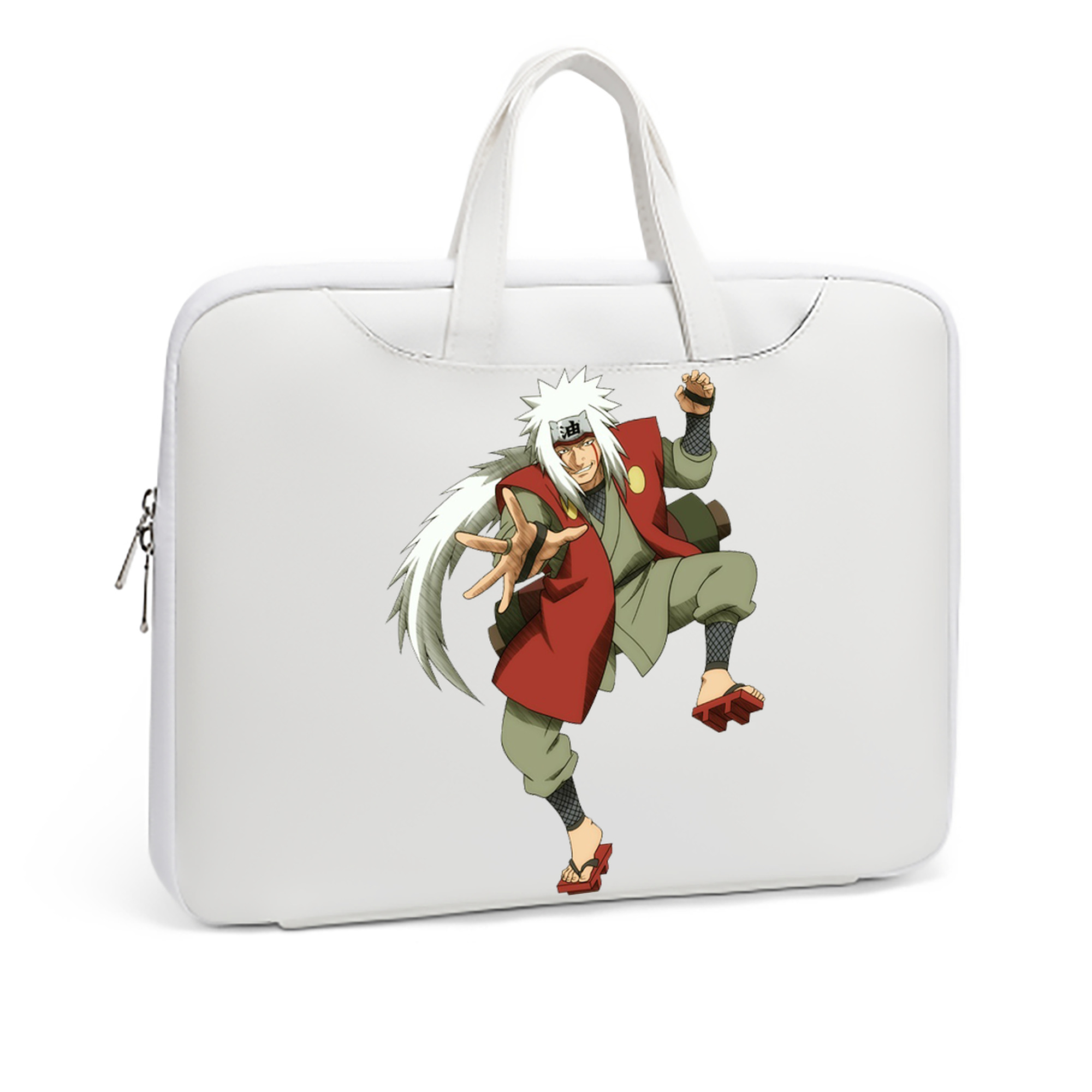 （画像用） NARUTO -ナルト- 自来也（じらいや） Jiraiya レザーラップトップバッグ　ノートパソコンケース