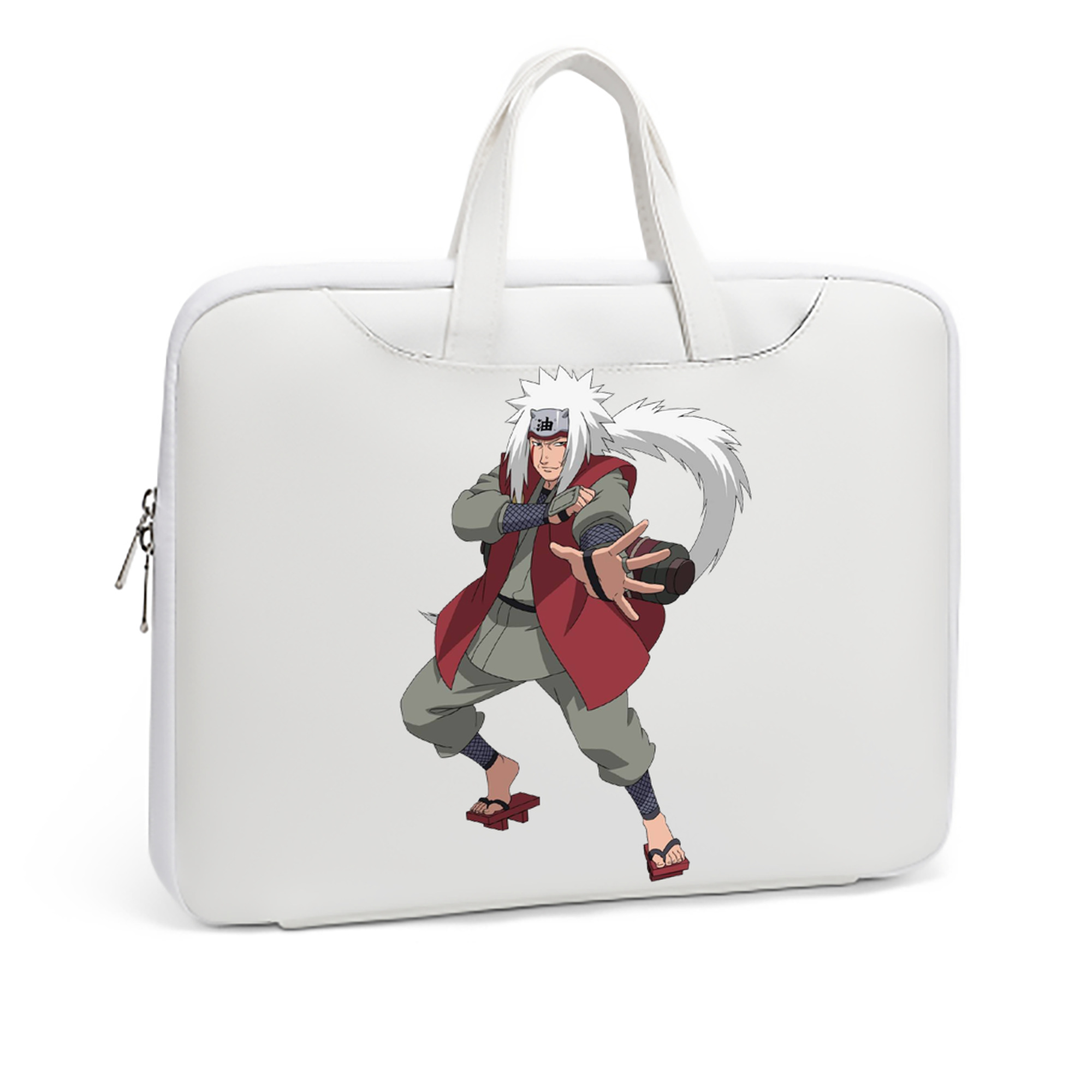 （画像用） NARUTO -ナルト- 自来也（じらいや） Jiraiya レザーラップトップバッグ　ノートパソコンケース
