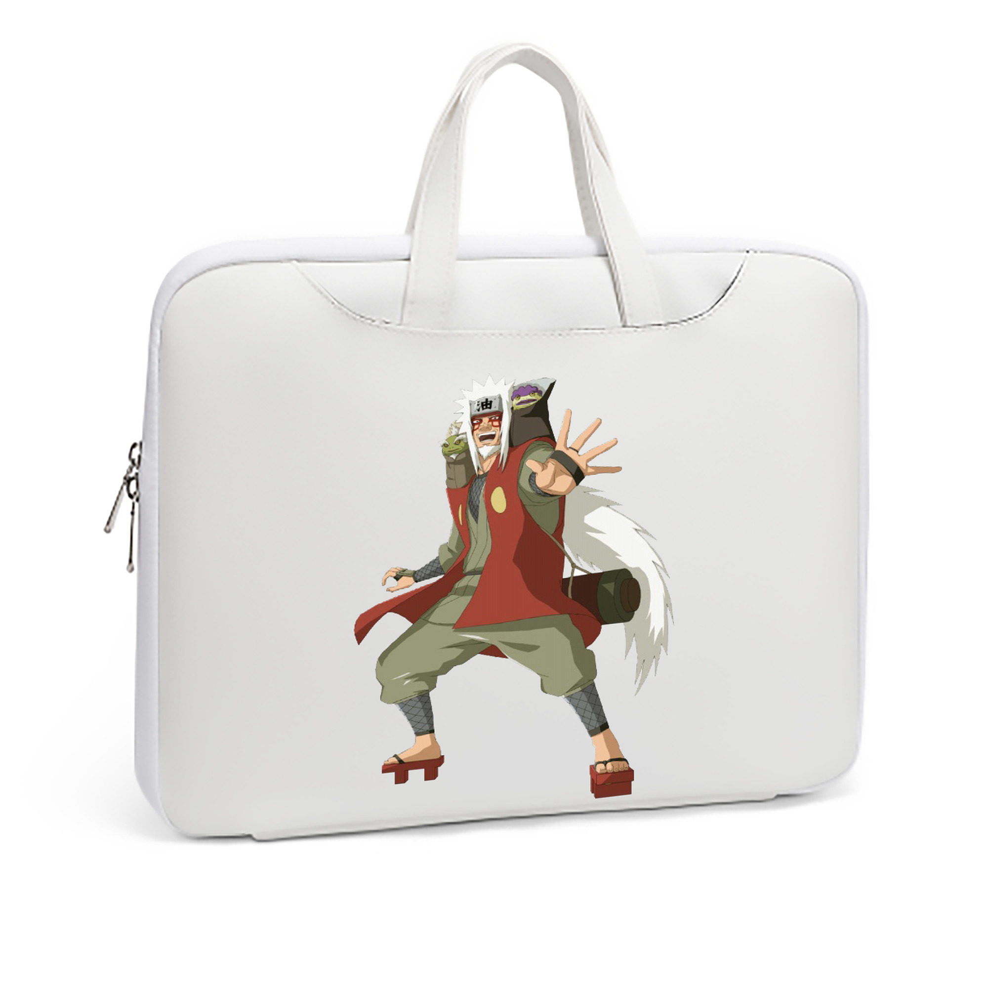 （画像用） NARUTO -ナルト- 自来也（じらいや） Jiraiya レザーラップトップバッグ　ノートパソコンケース