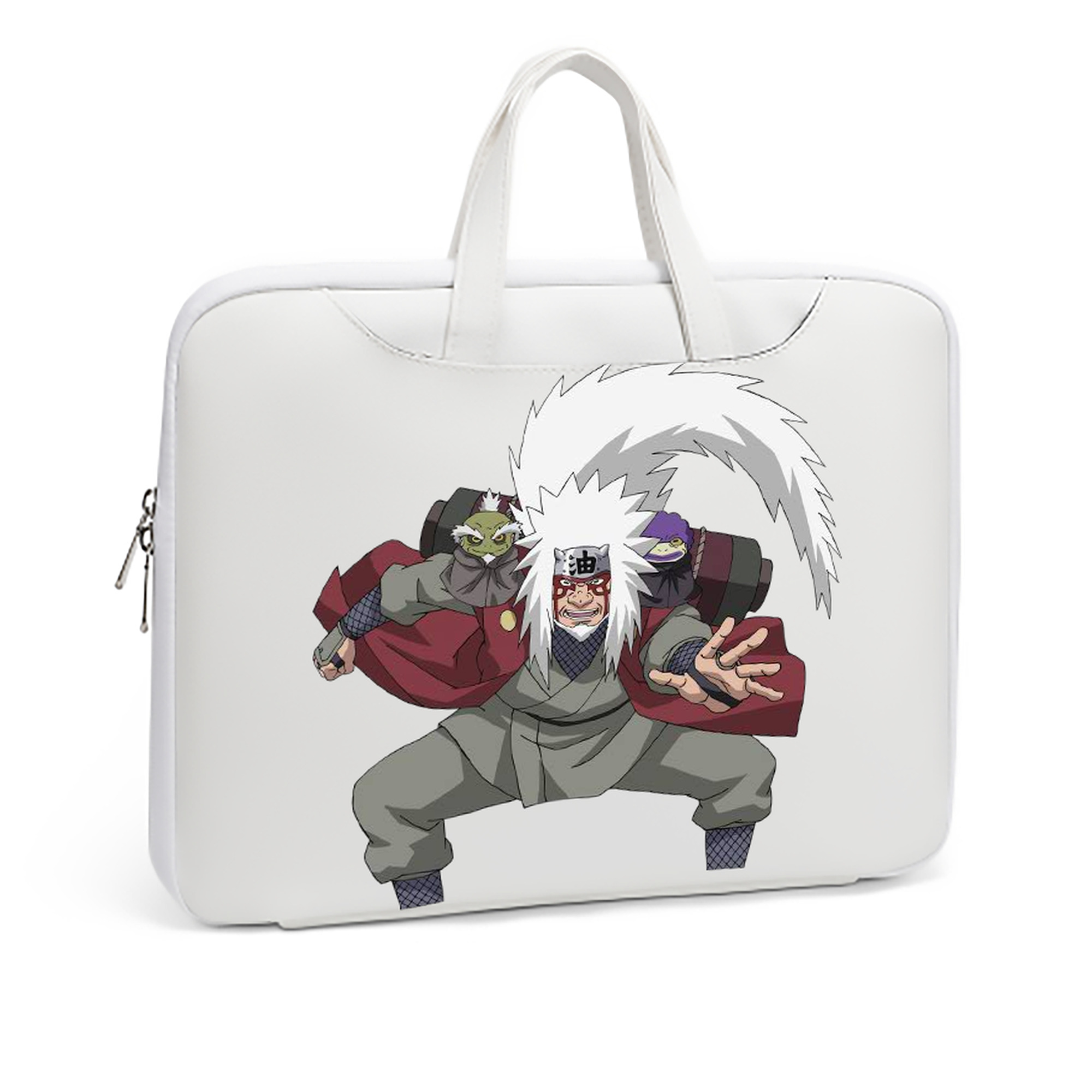 （画像用） NARUTO -ナルト- 自来也（じらいや） Jiraiya レザーラップトップバッグ　ノートパソコンケース